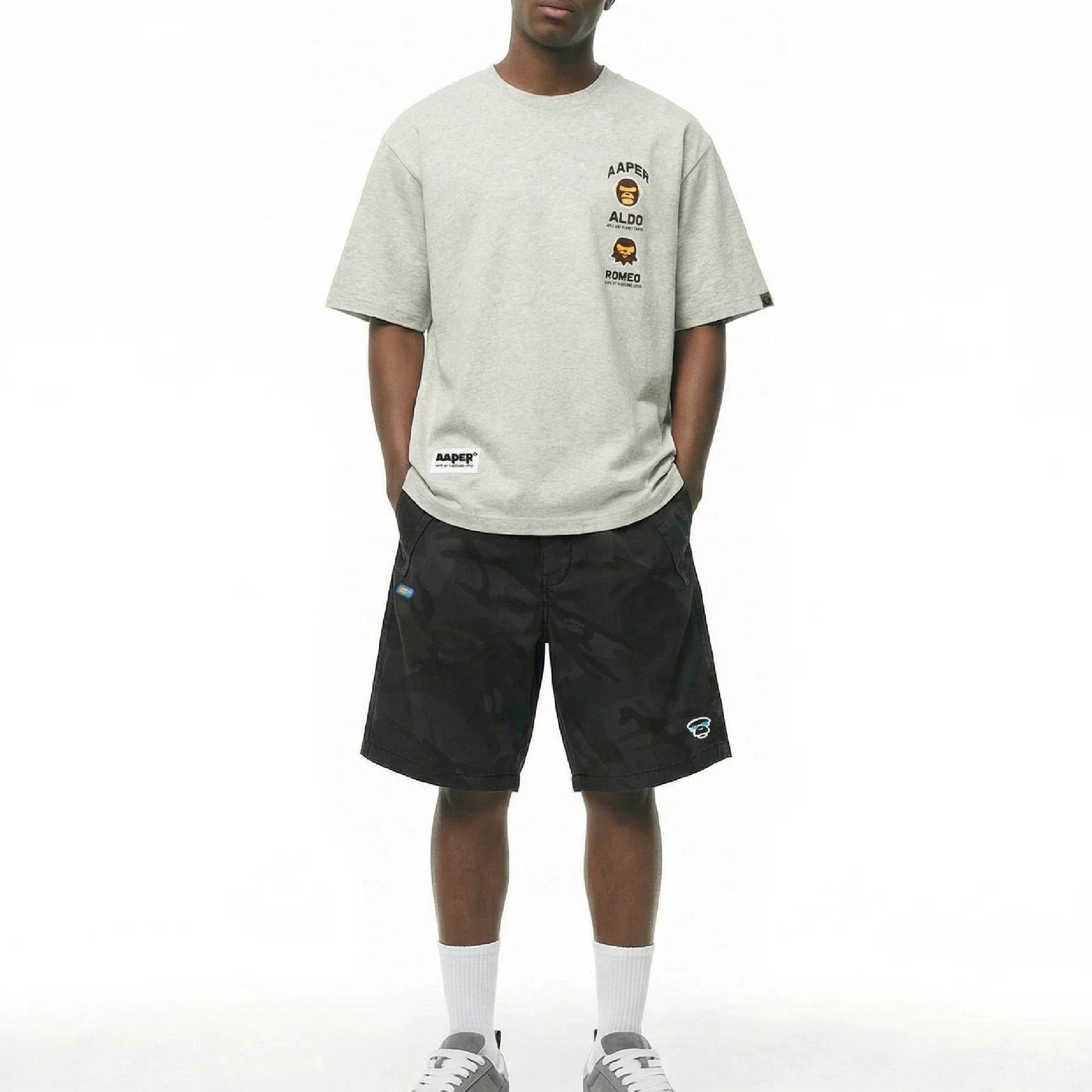 Aape A Bathing Ape UNVS Camo Shorts-13