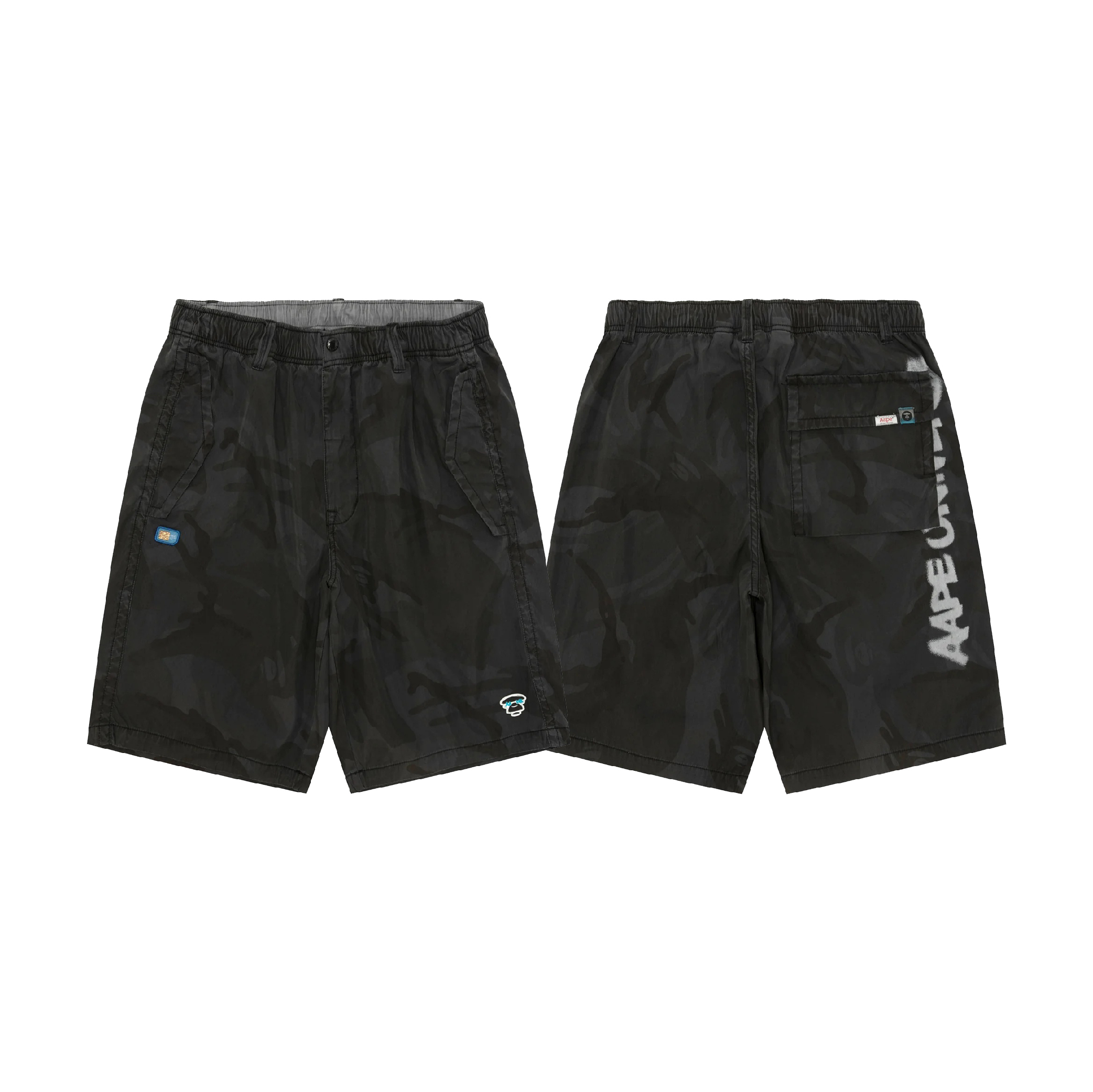 Aape A Bathing Ape UNVS Camo Shorts-14