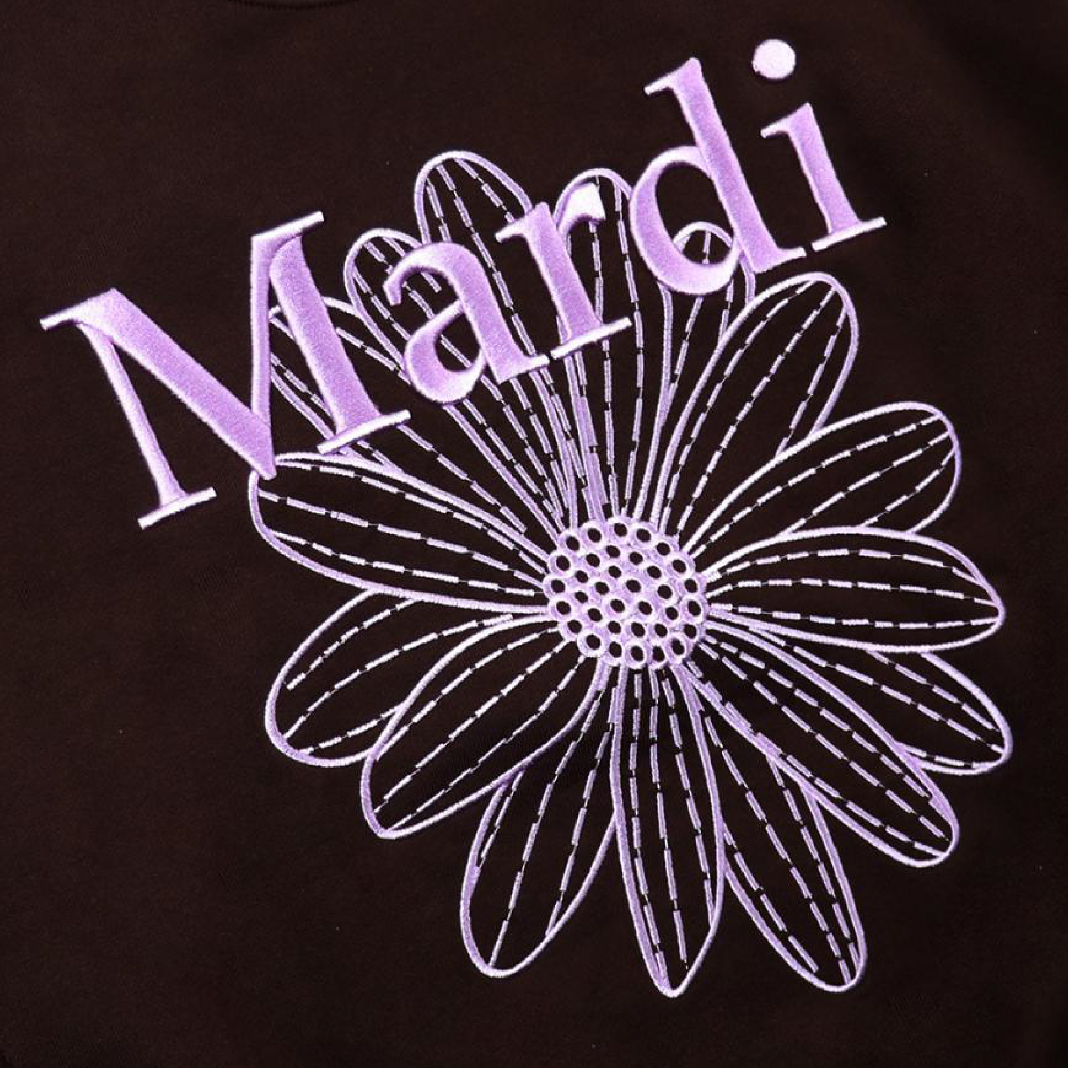 Mardi Mercredi Embroidered Flower Sweatshirt-04