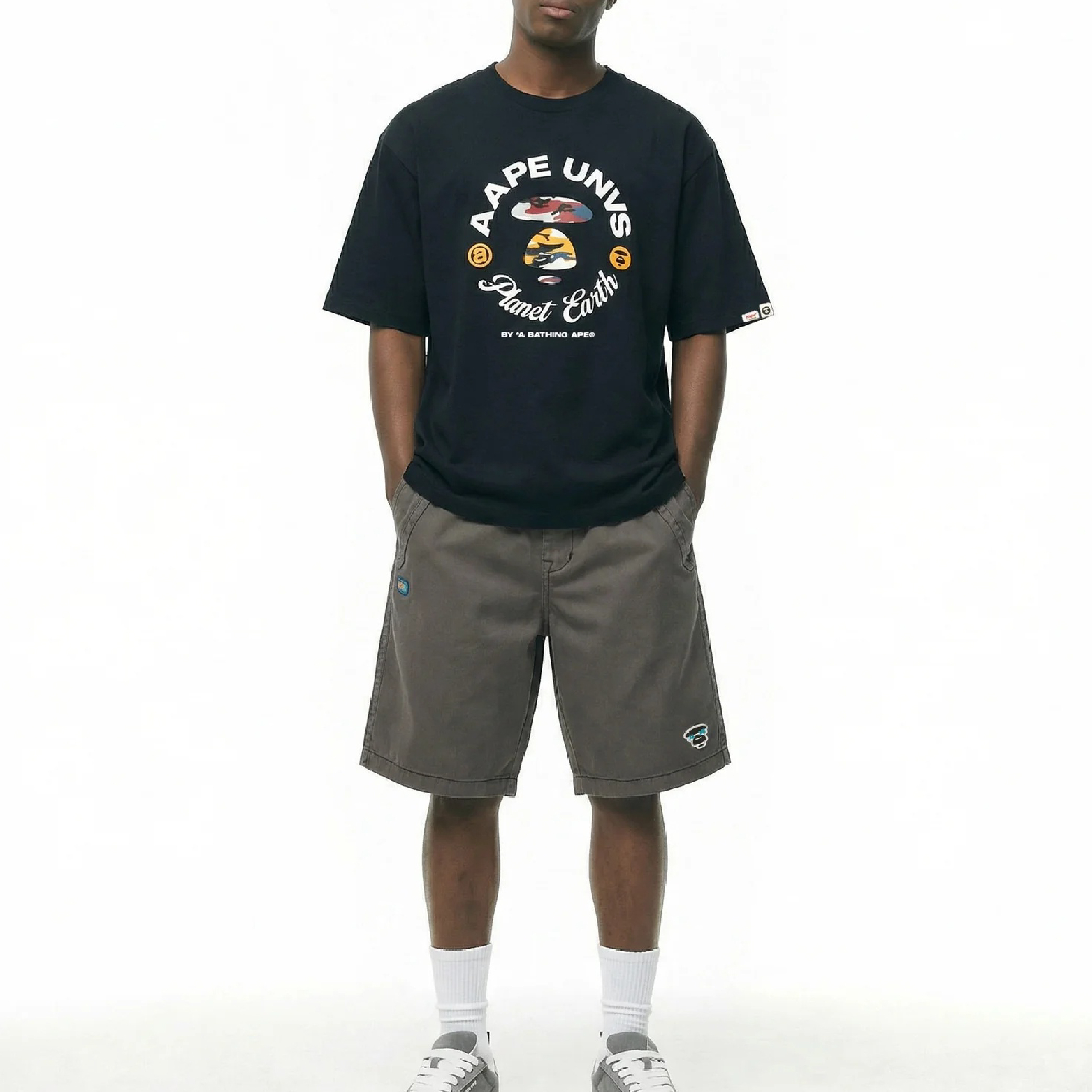 Aape A Bathing Ape UNVS Logo Shorts-12