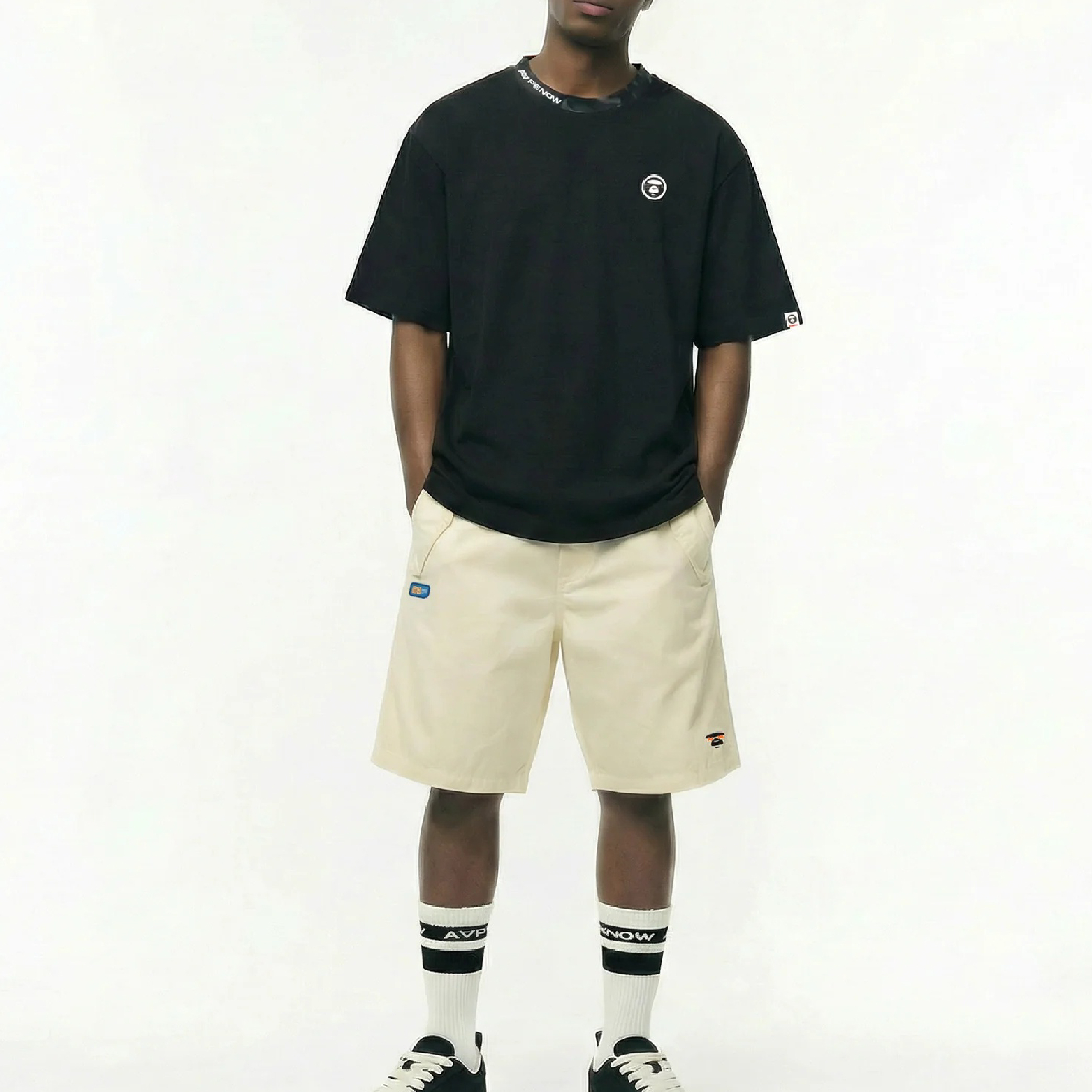 Aape A Bathing Ape UNVS Logo Shorts-13