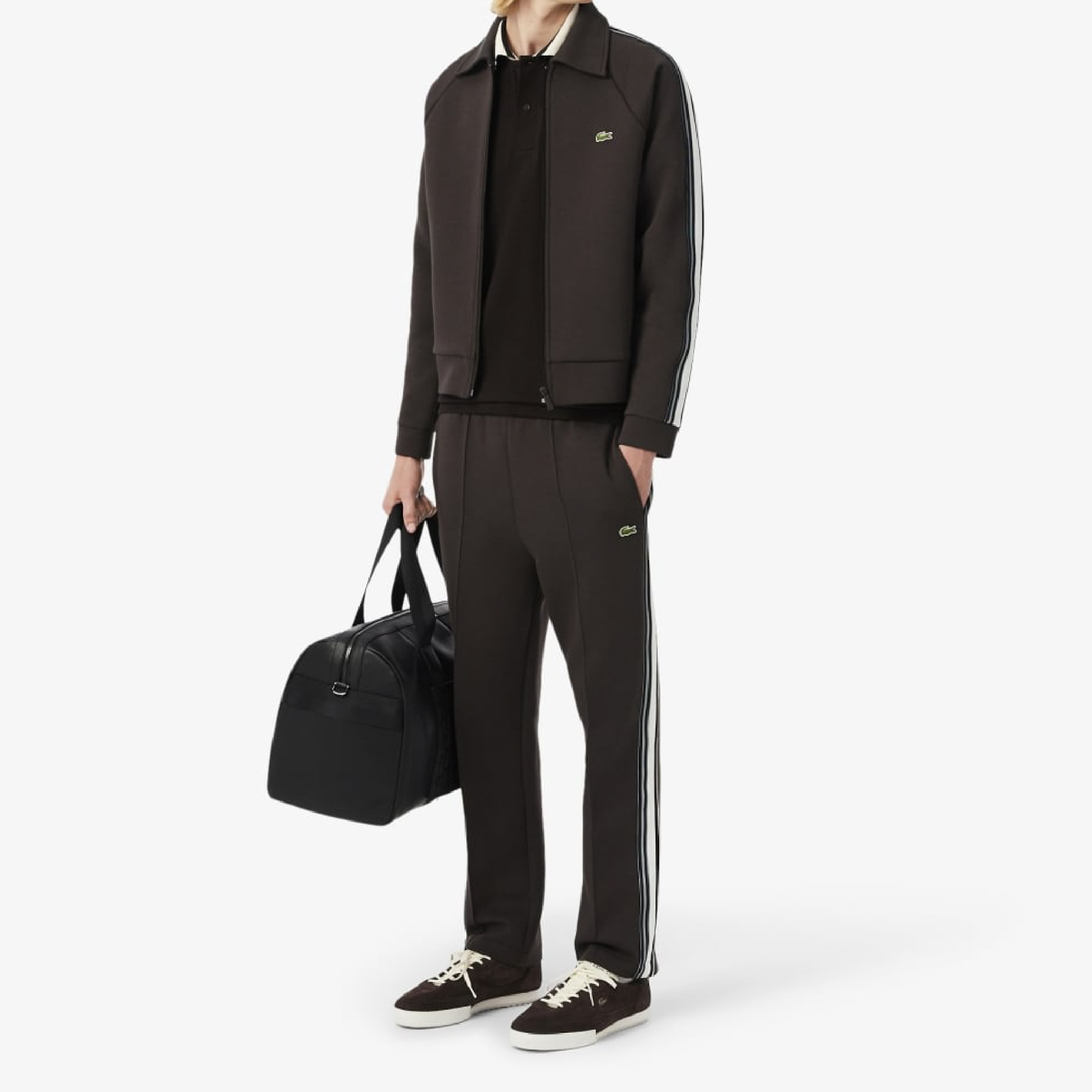 Lacoste Contrast Stripe Taped Collar Polo (Made in France)-19