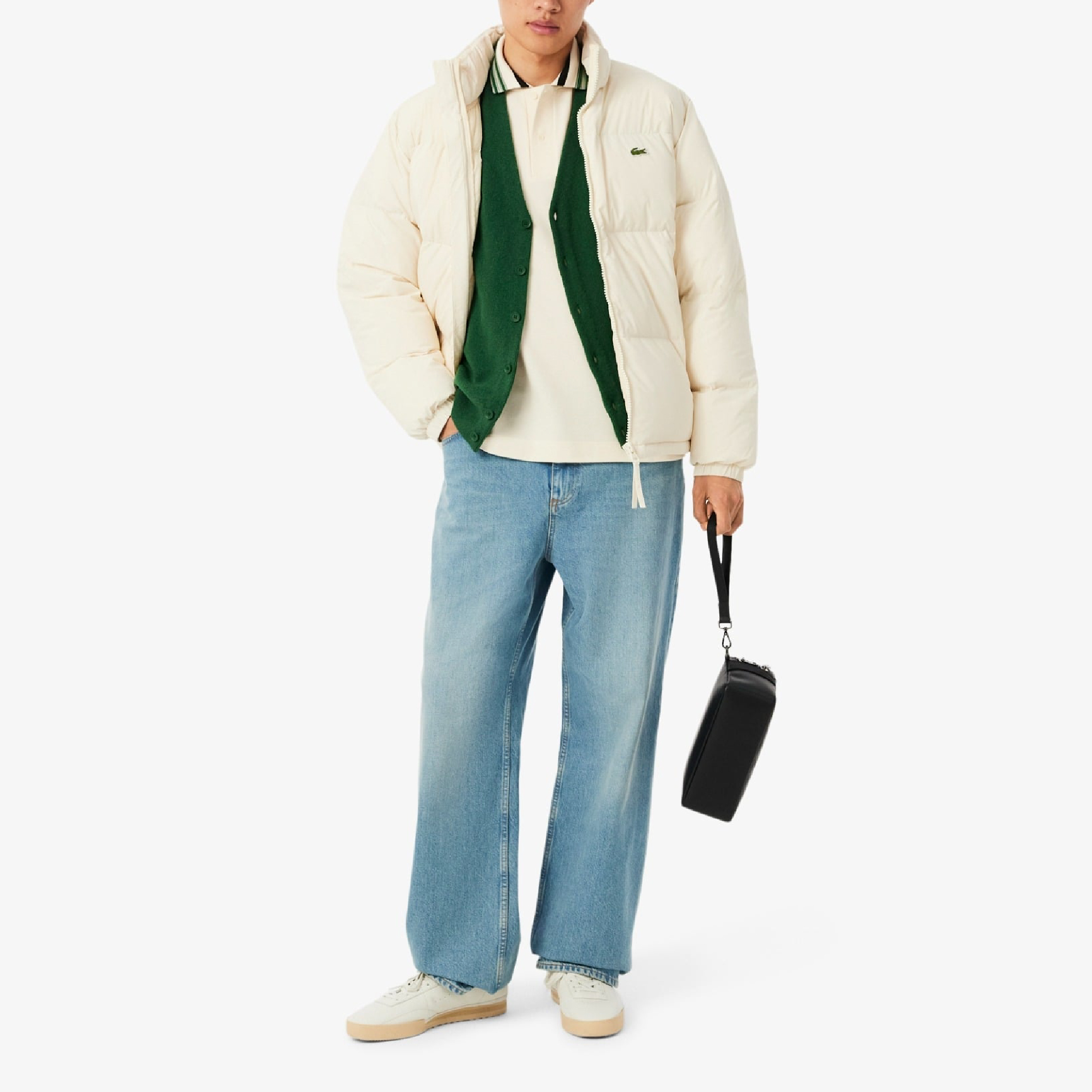 Lacoste Contrast Stripe Taped Collar Polo (Made in France)-18