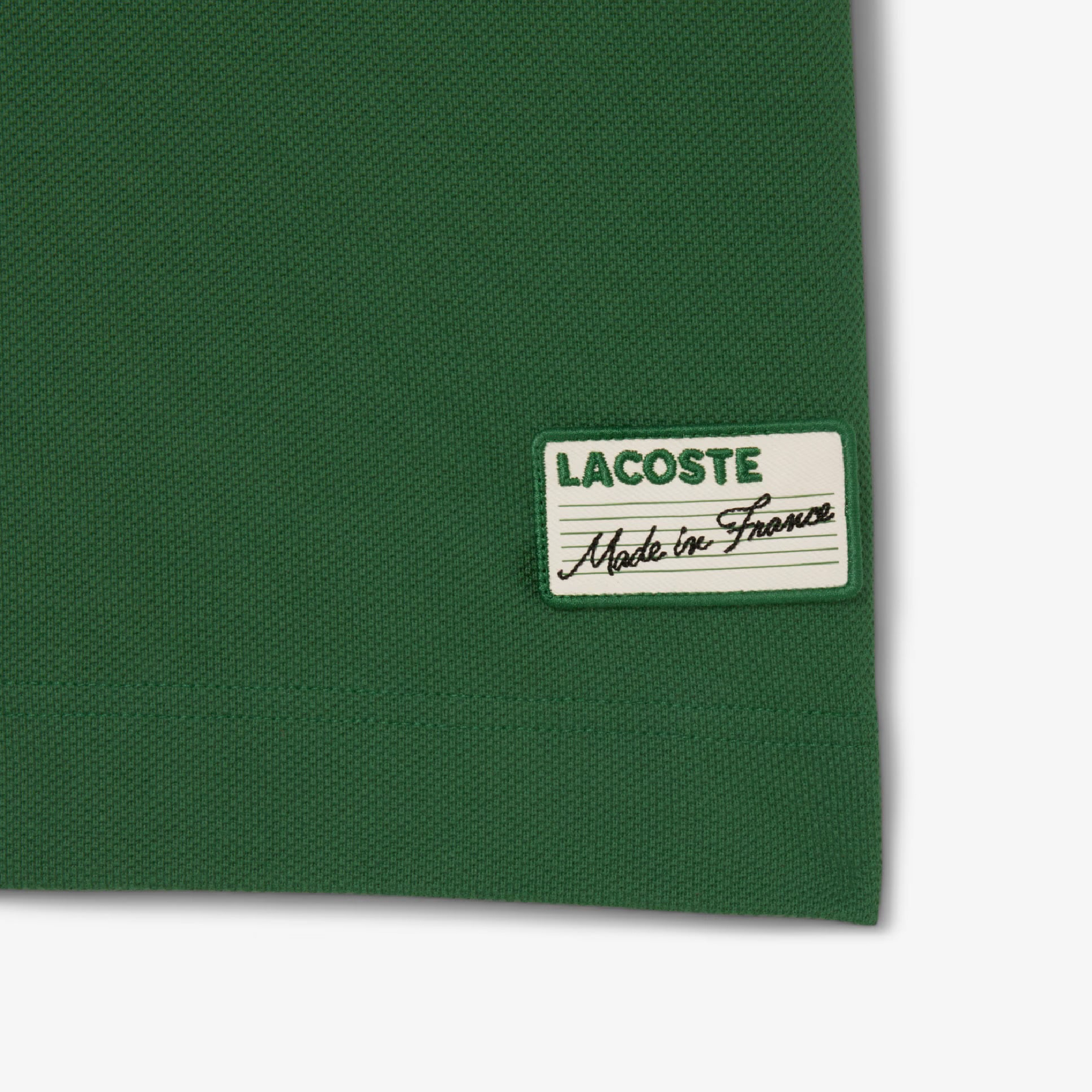 Lacoste Contrast Stripe Taped Collar Polo (Made in France)-10