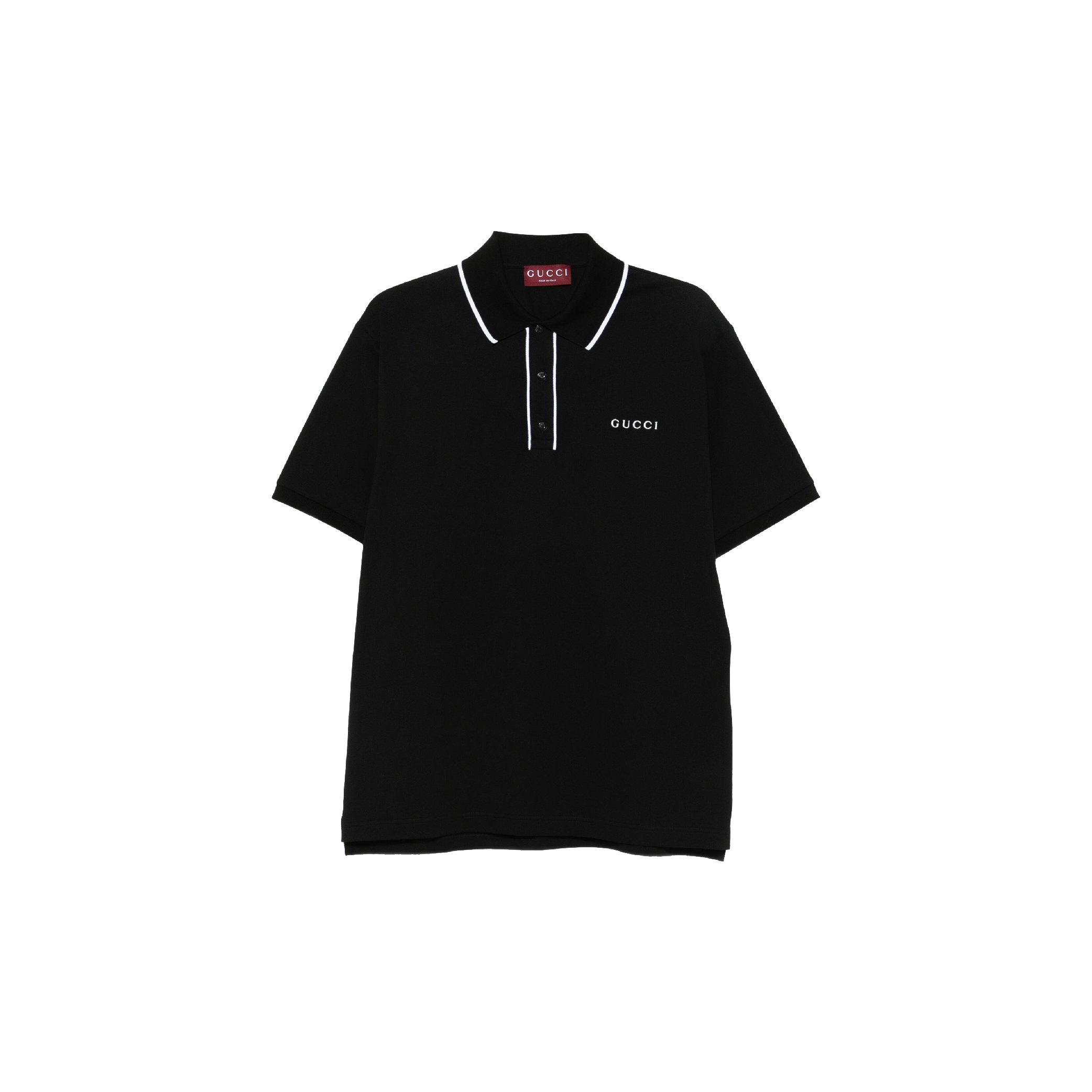Gucci Cotton Piquet Polo Shirt With Embroidery-01