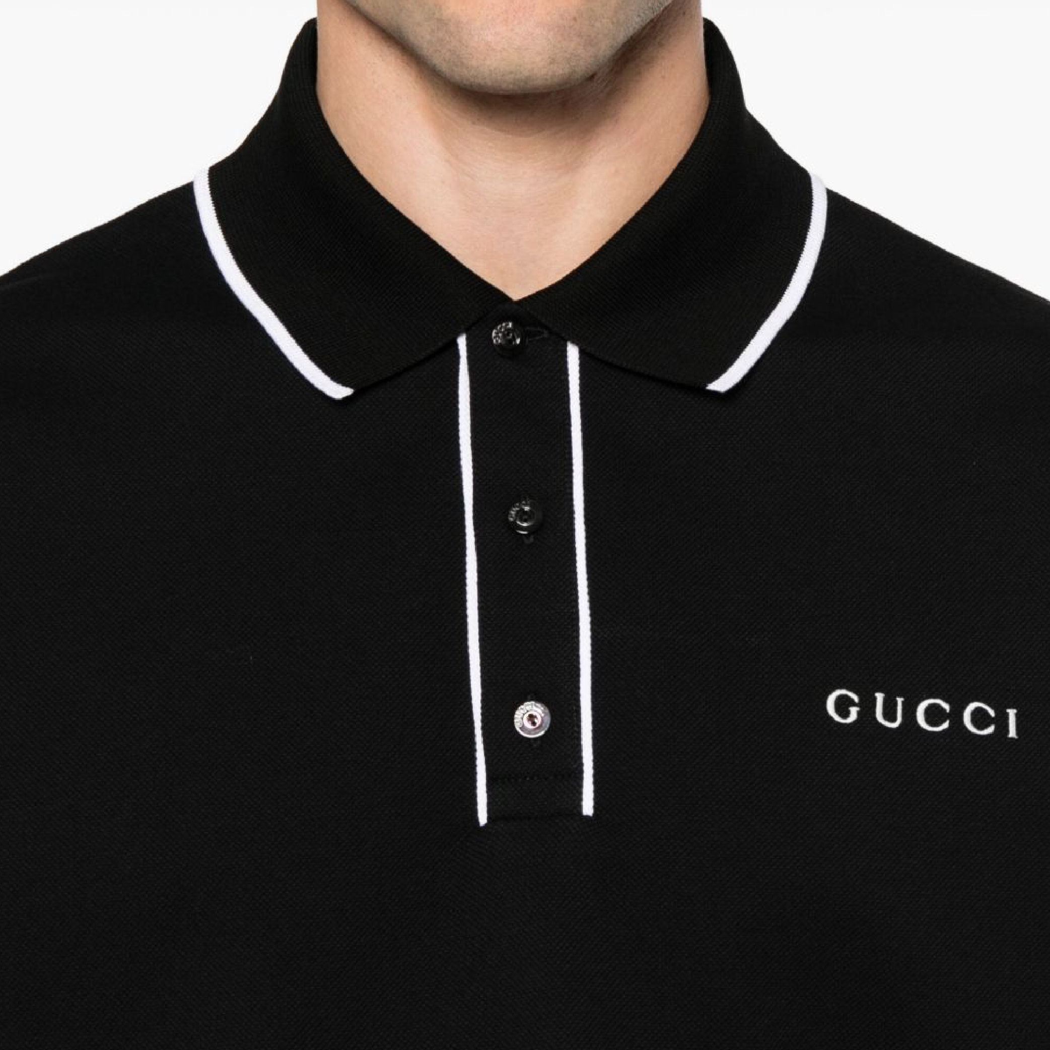 Gucci Cotton Piquet Polo Shirt With Embroidery-02