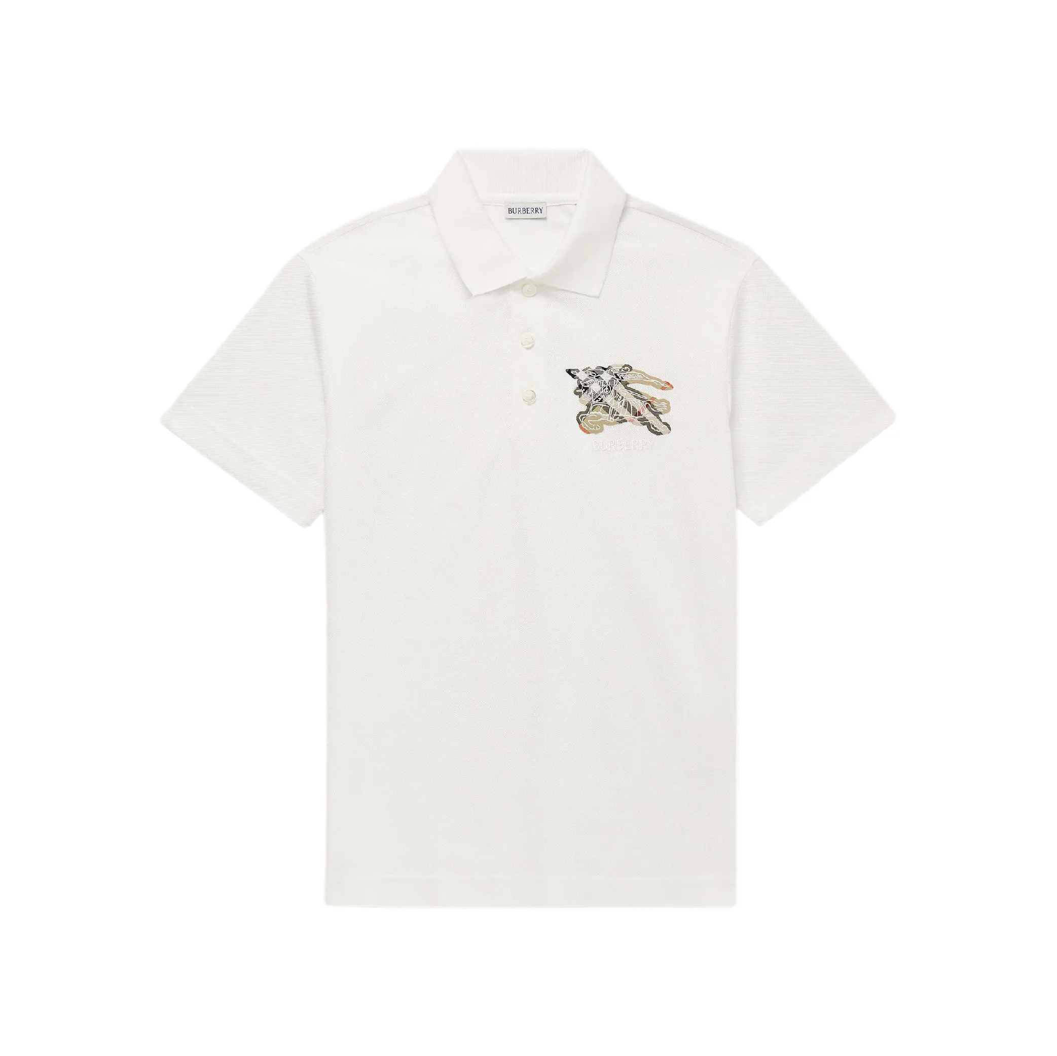 Burberry Embroidered Checkered EKD Logo Polo-02