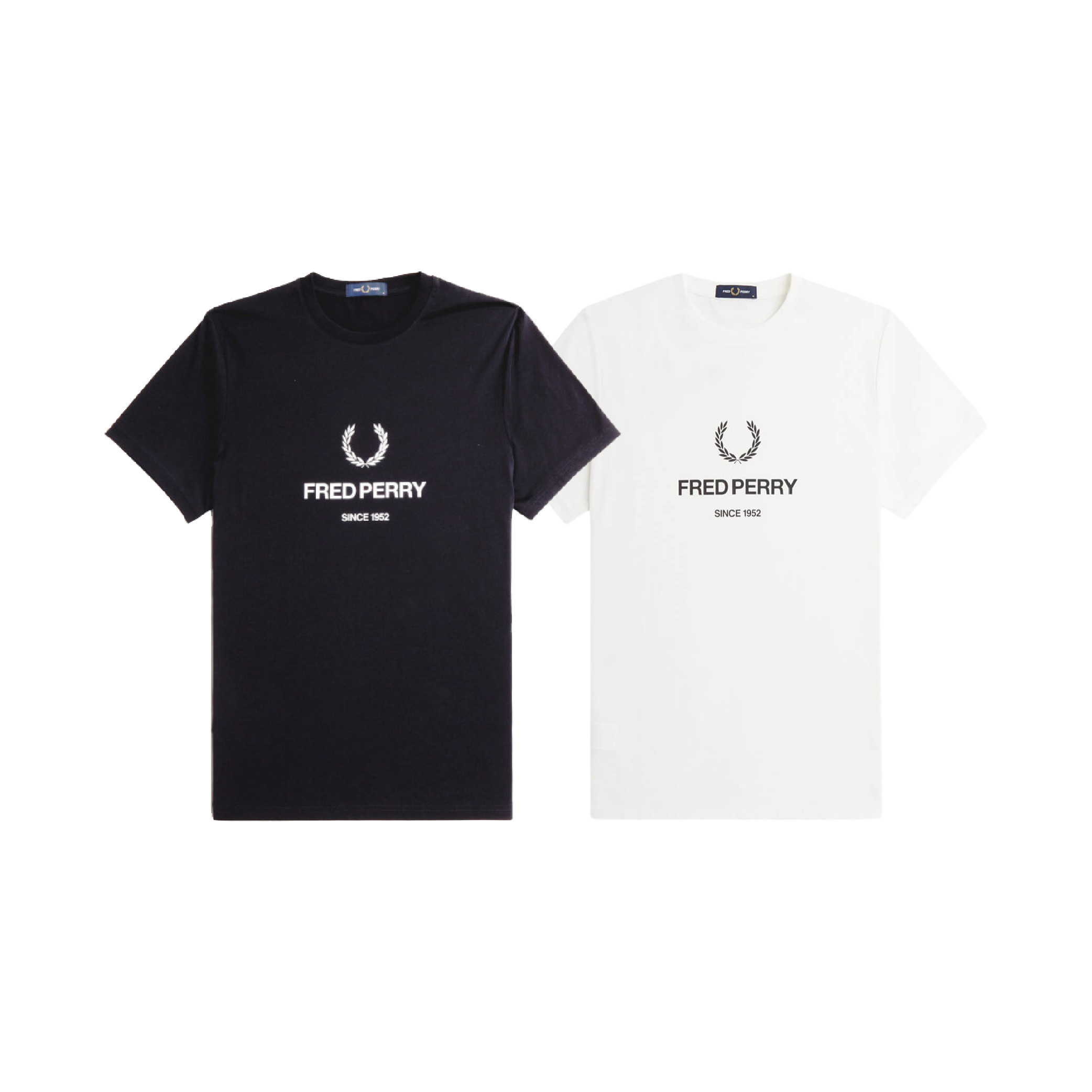 Fred Perry wording logo graphic print tee-01