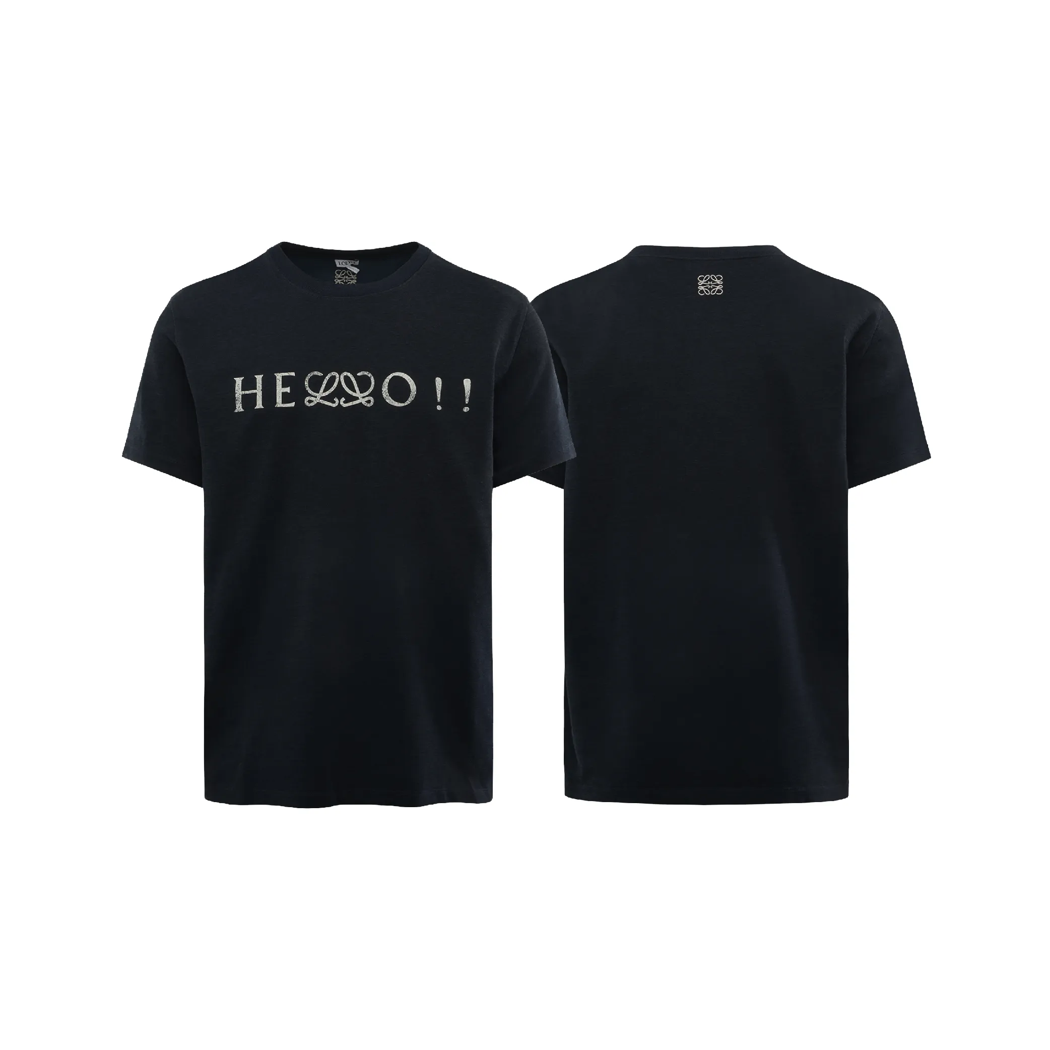 Loewe Hello Anagram Navy Blue Tee-01