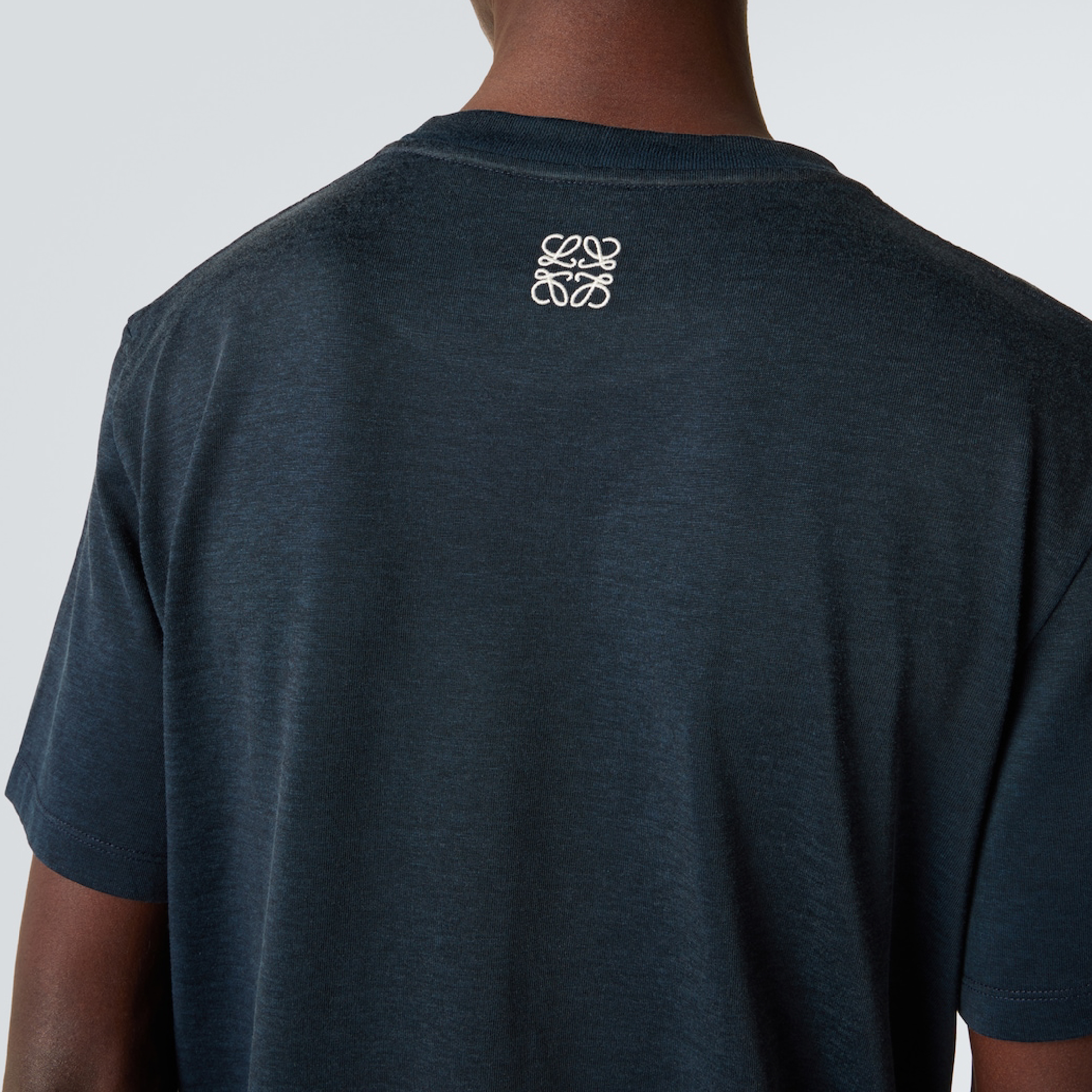 Loewe Hello Anagram Navy Blue Tee-04