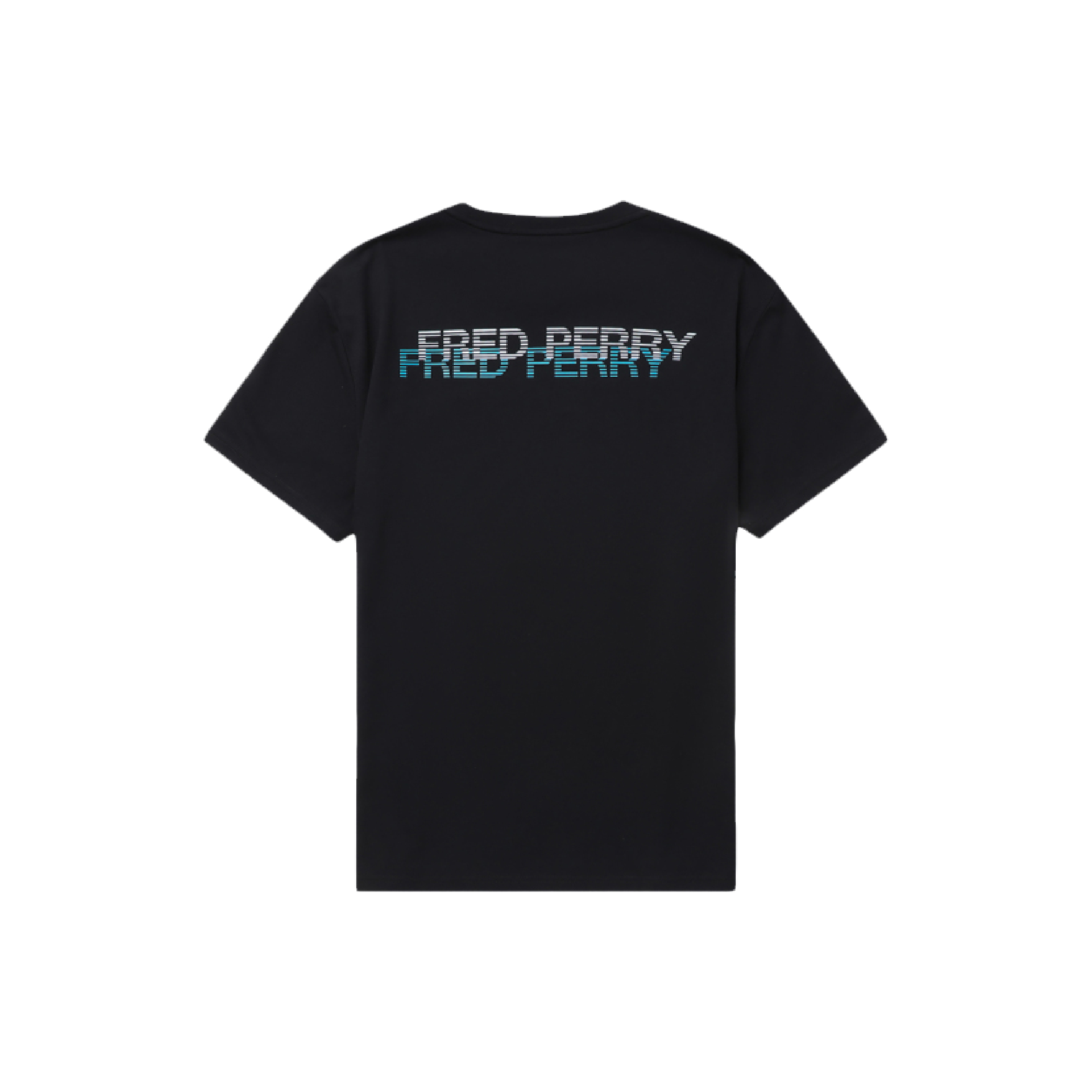 Fred Perry Contrast Stacked Back Wording Logo Tee-03