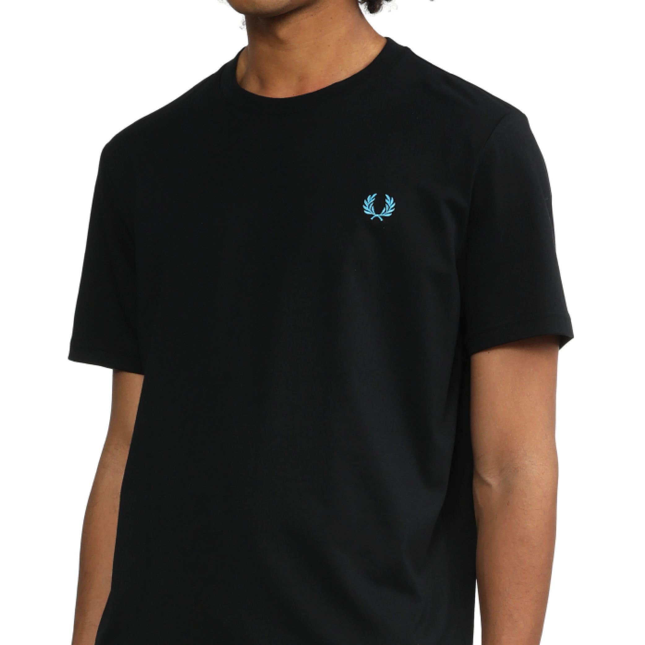 Fred Perry Contrast Stacked Back Wording Logo Tee-04