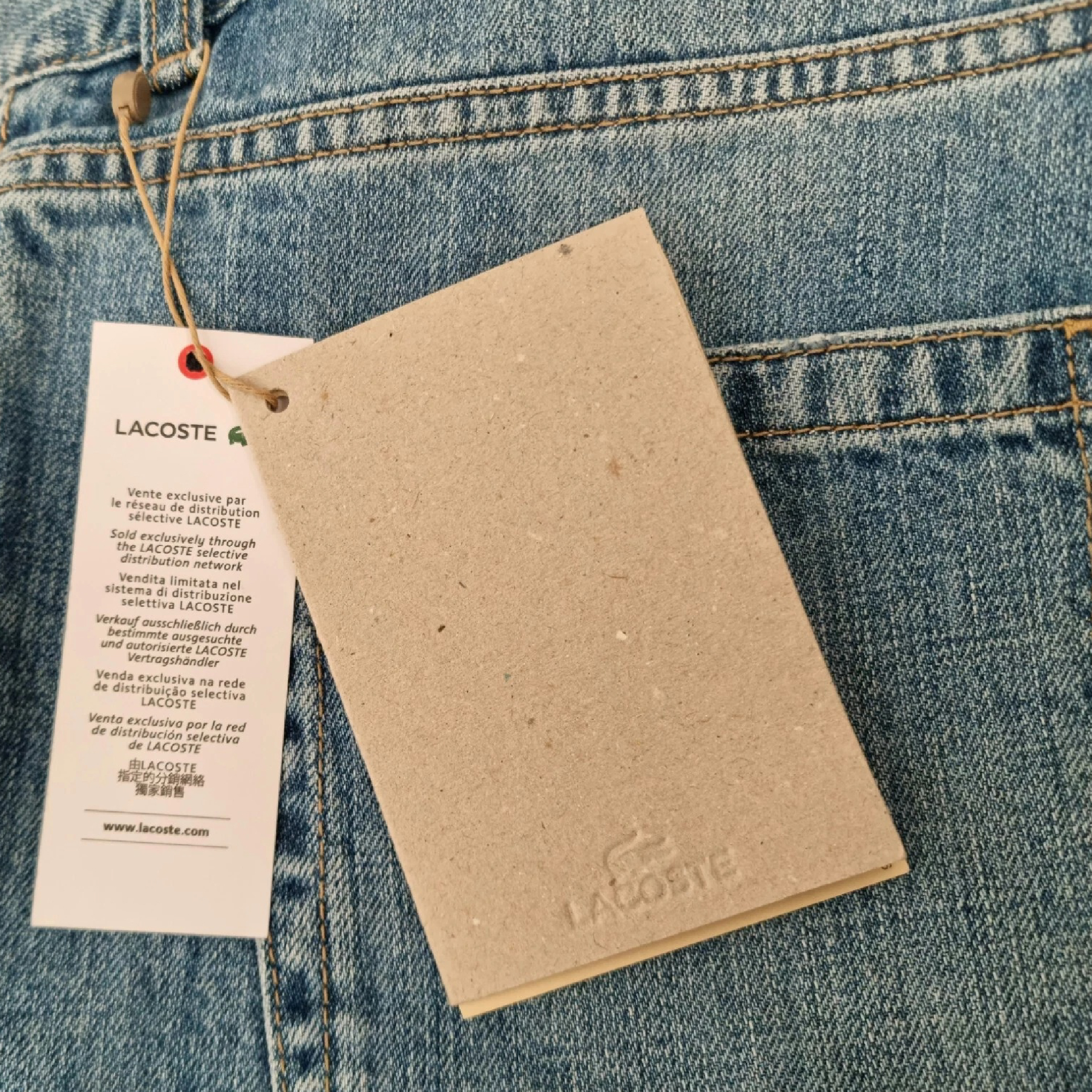 Lacoste SS26 Light Blue Washed Denim Jeans-06