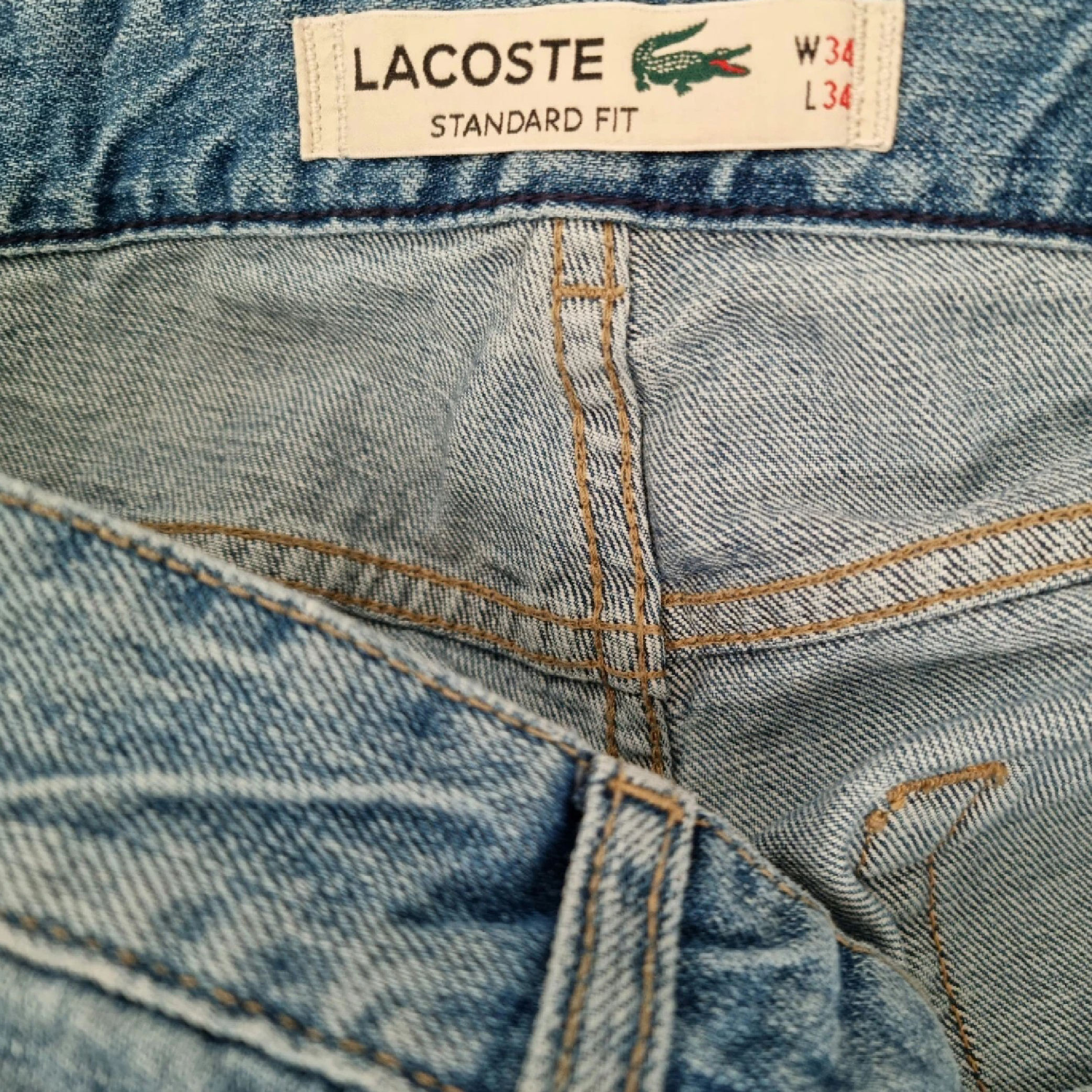 Lacoste SS26 Light Blue Washed Denim Jeans-08