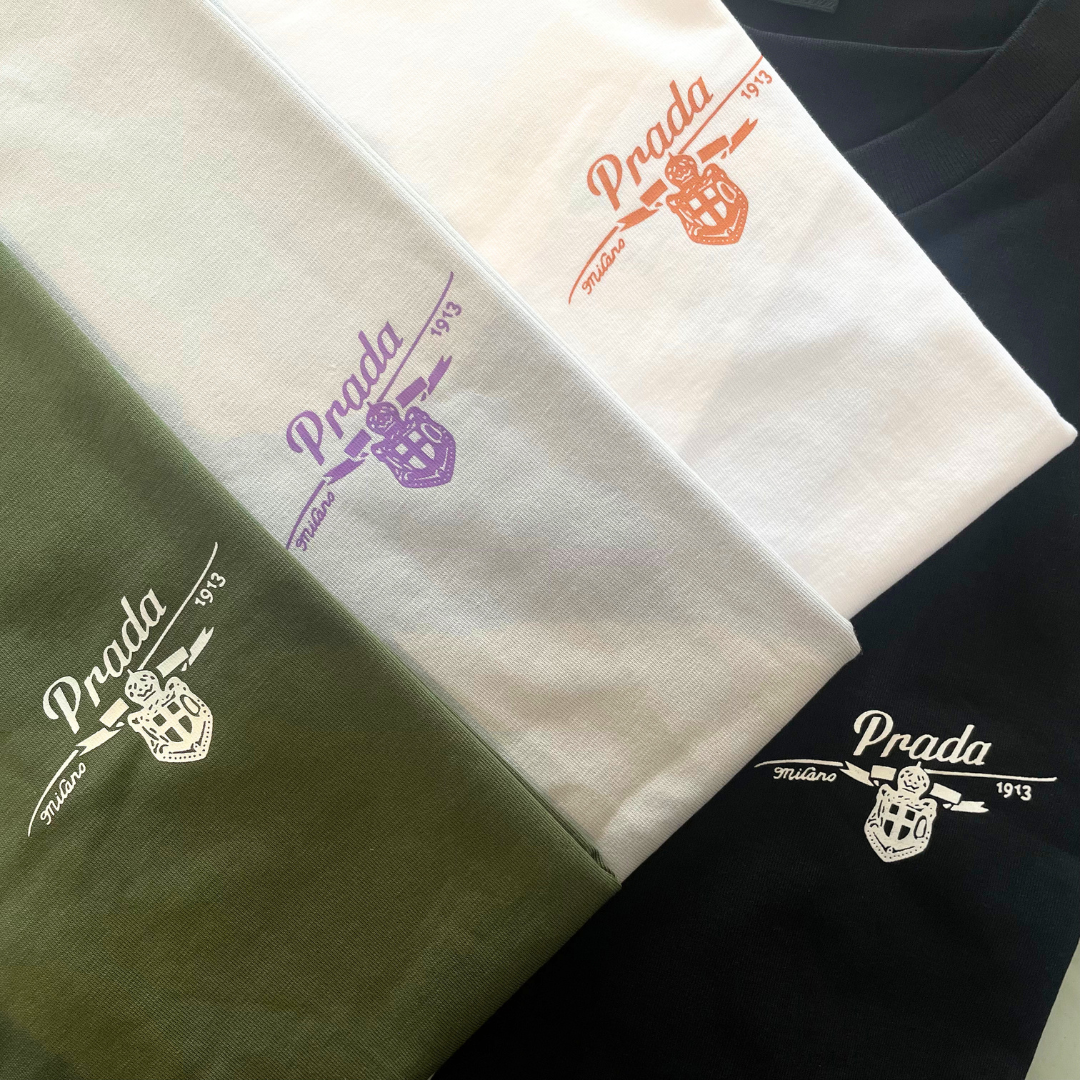 Prada Milano SS26 Summer Collection Crewneck Tee details