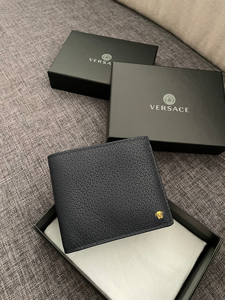 Versace GRAINED CALF LEATHER WALLET 1