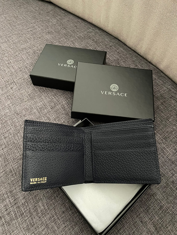 Versace GRAINED CALF LEATHER WALLET 2