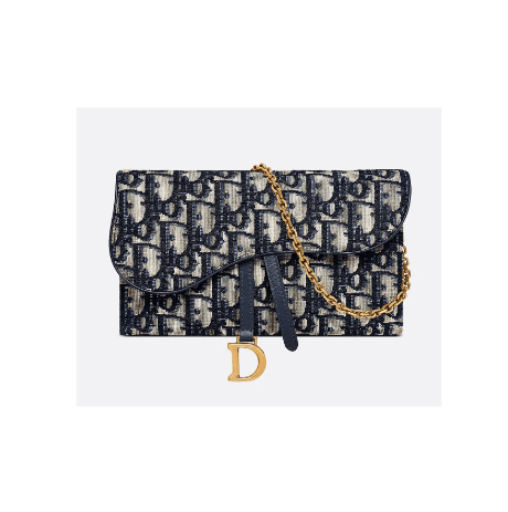 Dior Saddle Pouch Blue Dior Oblique Jacquard PFO Premium Fashion Origin