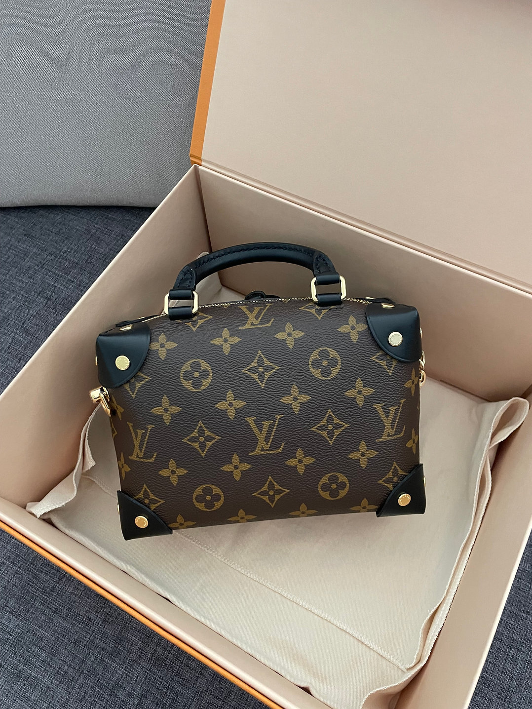 Louis Vuitton Petite Malle Souple Black Monogram