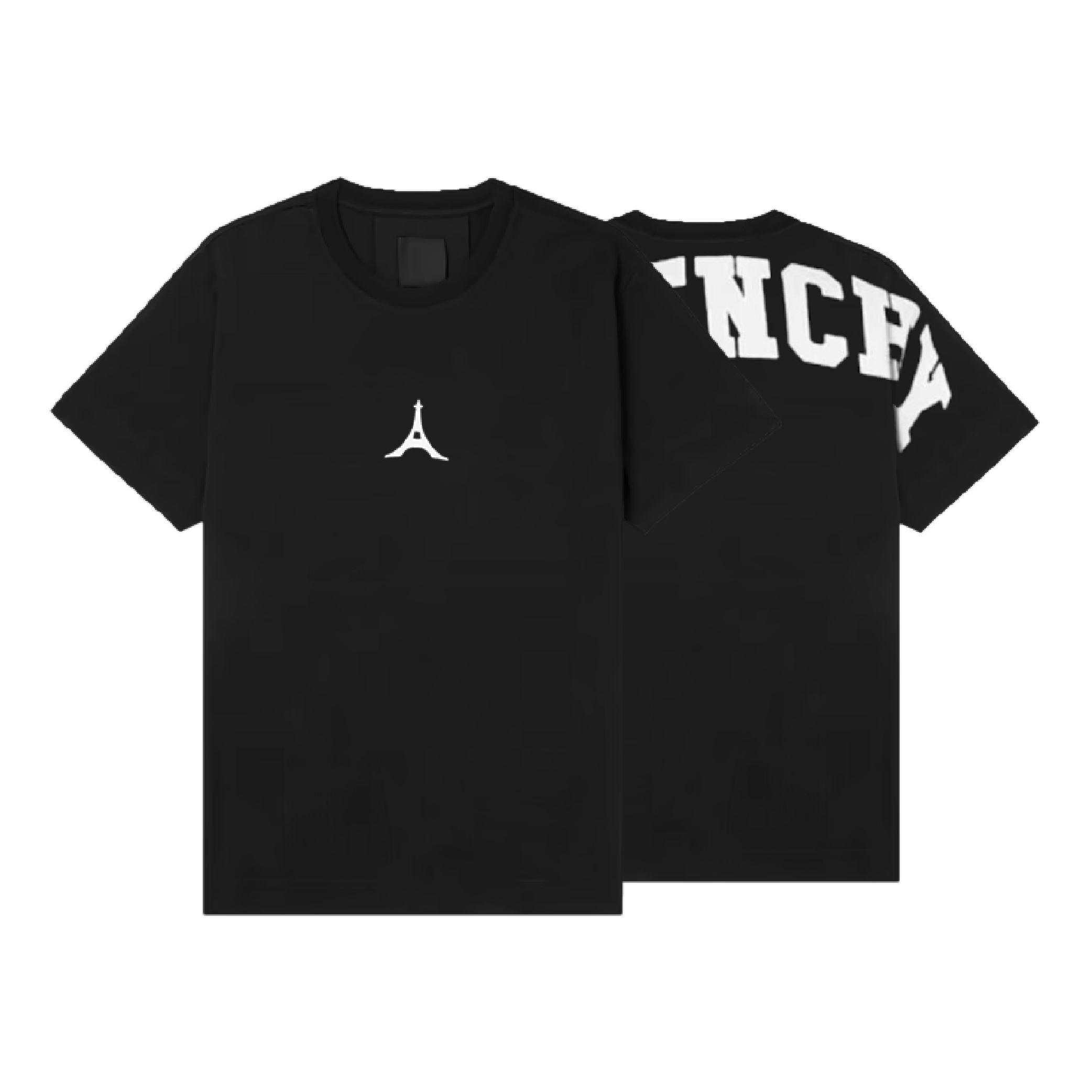 Givenchy Eiffel Tower Back Logo T-Shirt Black/White