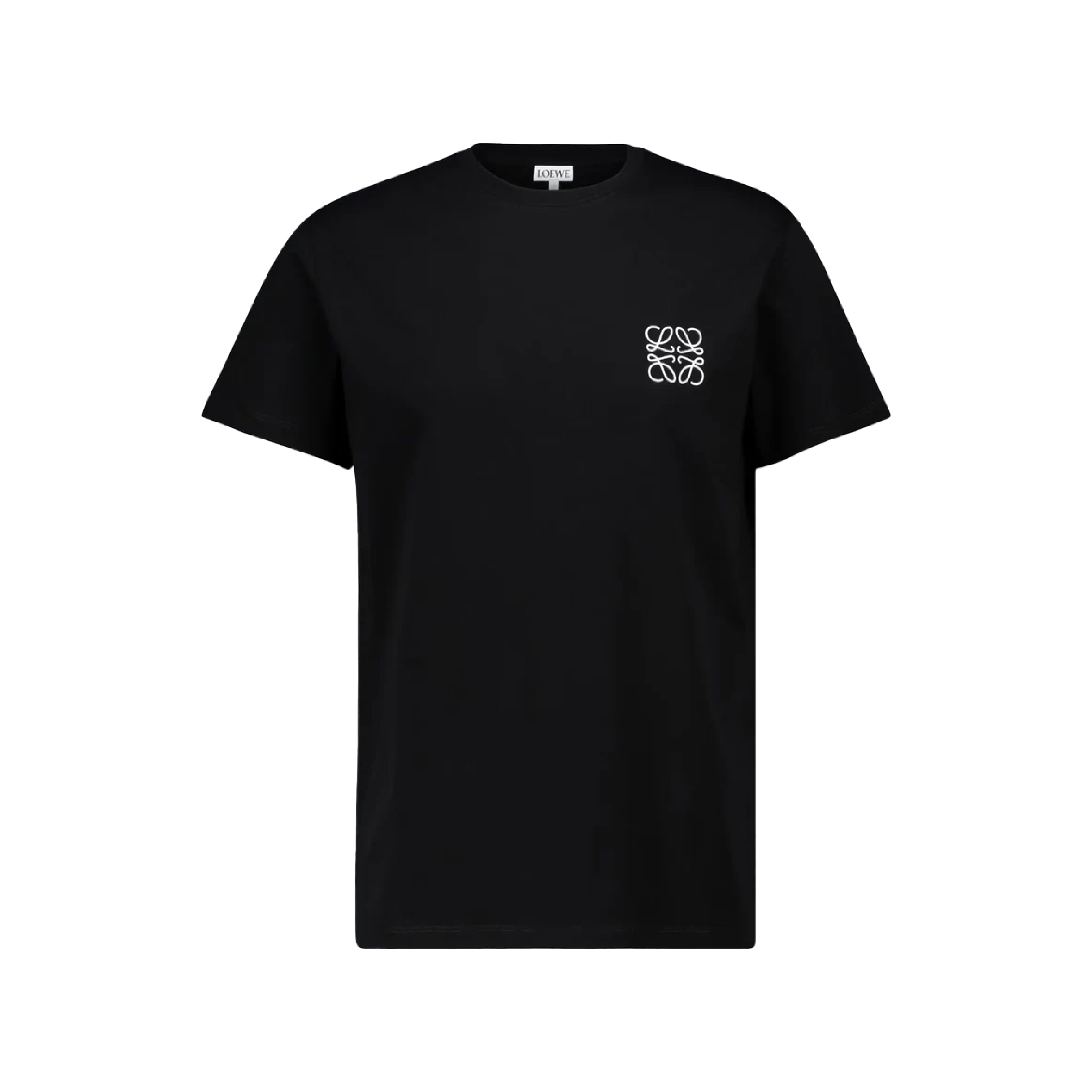 Loewe Anagram Embroidered T-Shirt (Black)-01