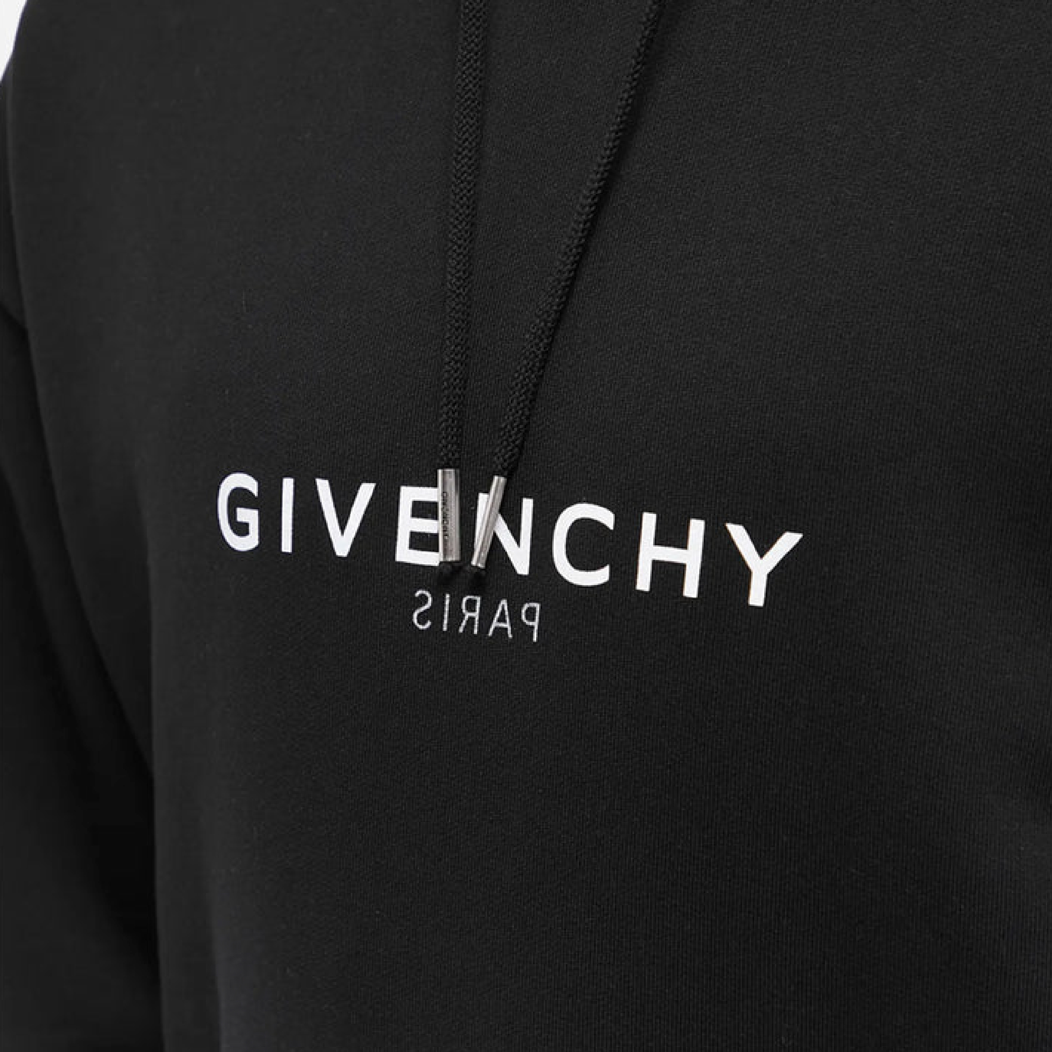 GIVENCHY REVERSE LOGO HOODIE BLACK-04