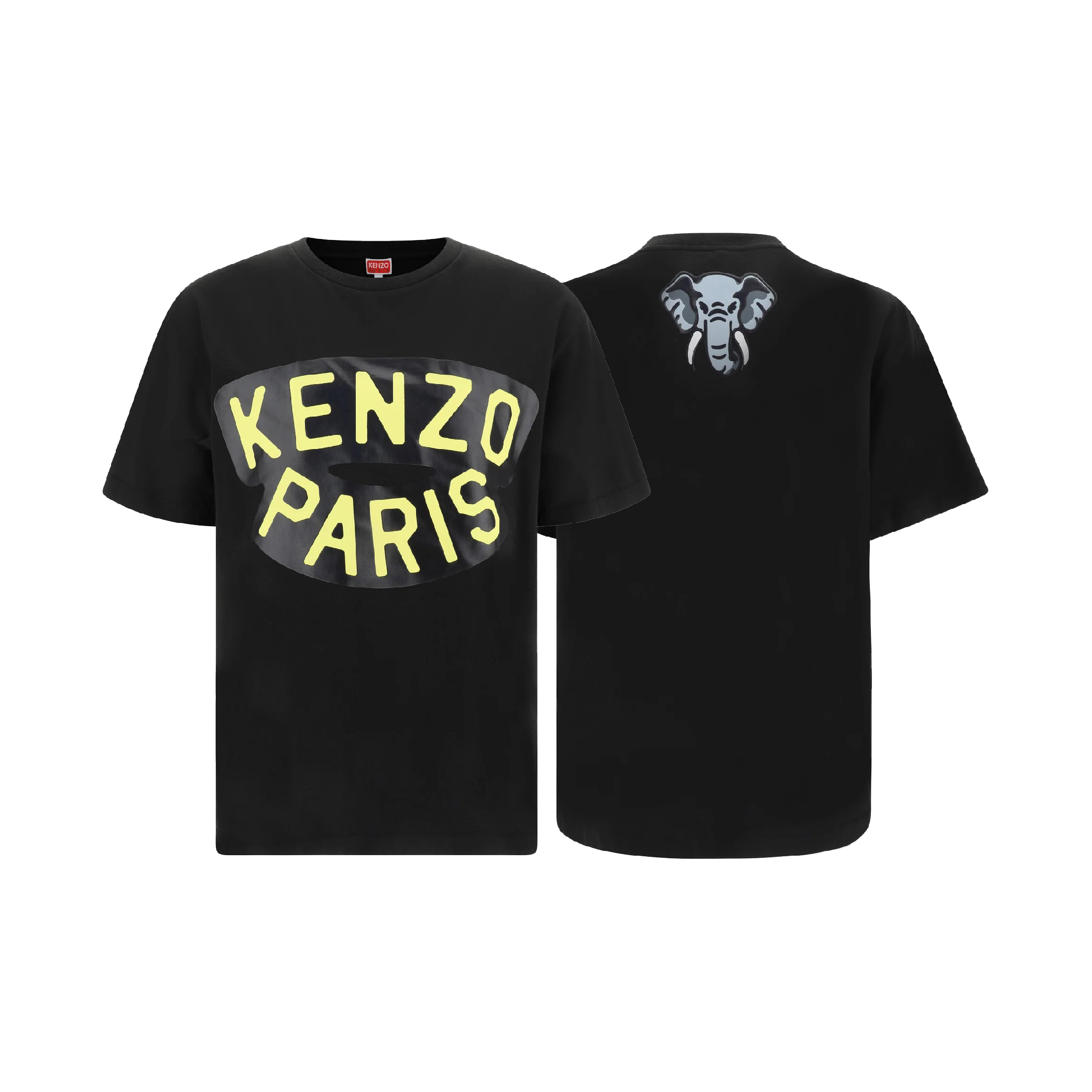 Kenzo Logo Printed Crewneck T-Shirt-01