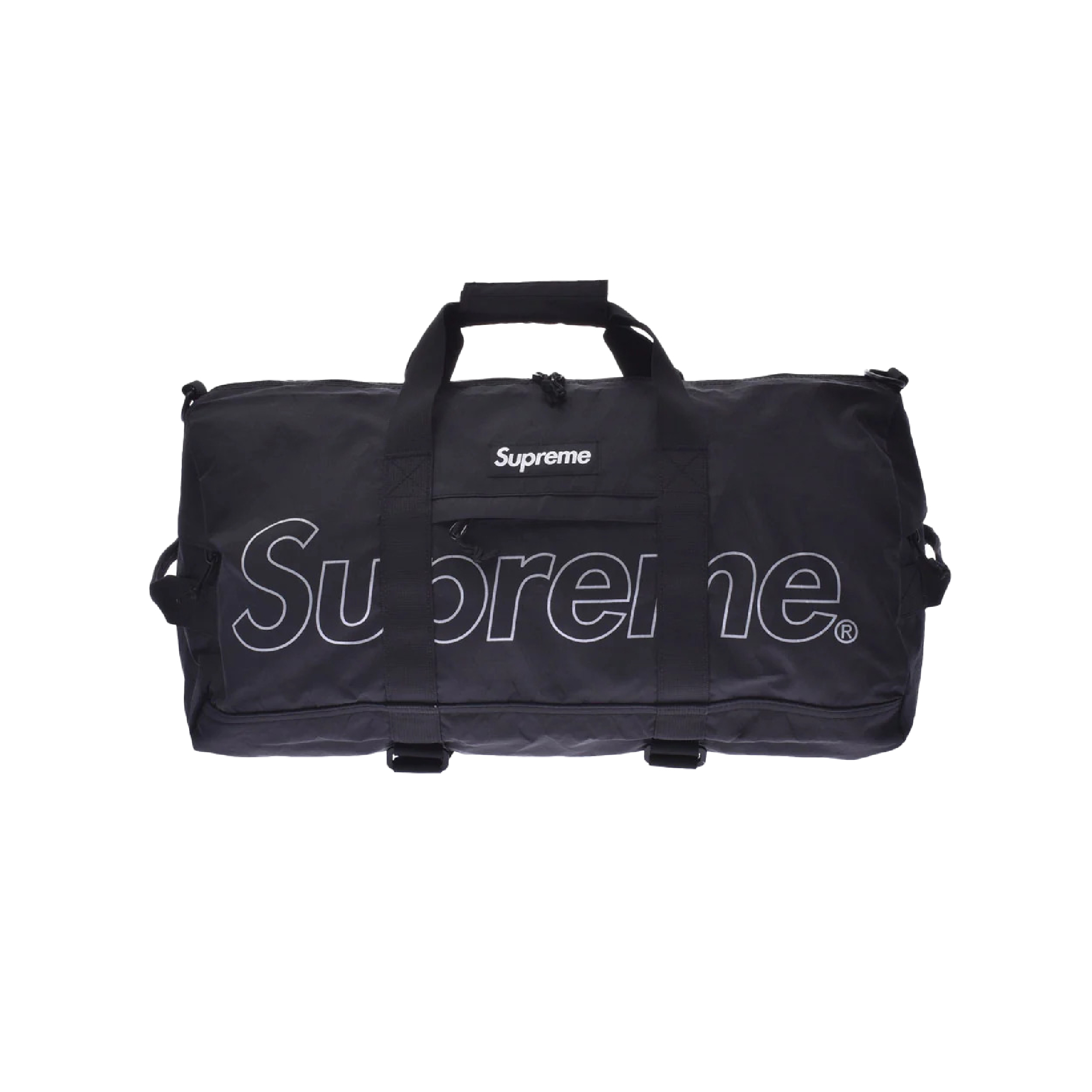 Supreme_Supreme_DUFFLE_BAG_18FW_Duffel_Bag_Boston_Bag_Black_Unisex