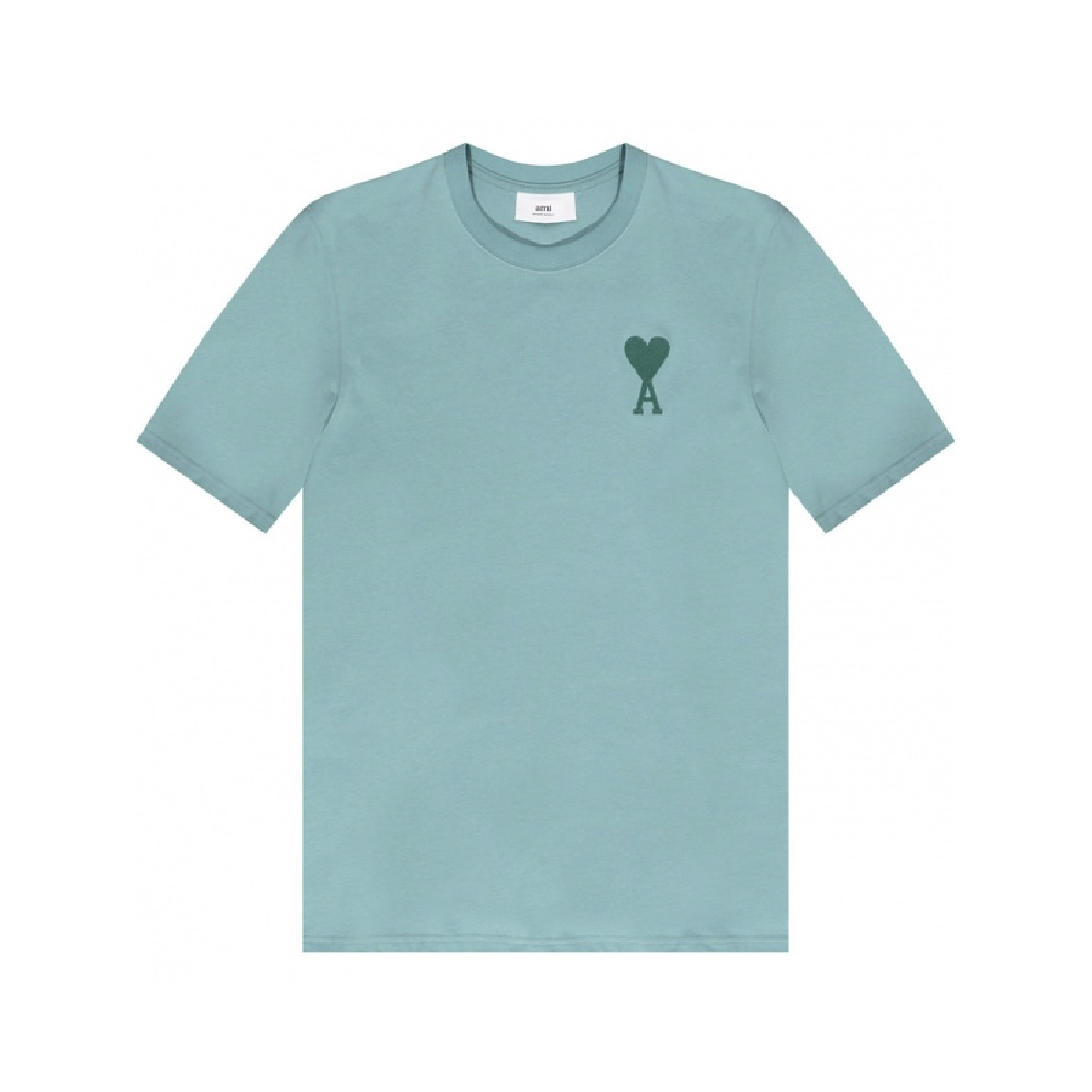 Ami Alexandre Mattiussi GREEN T-shirt with logo-01