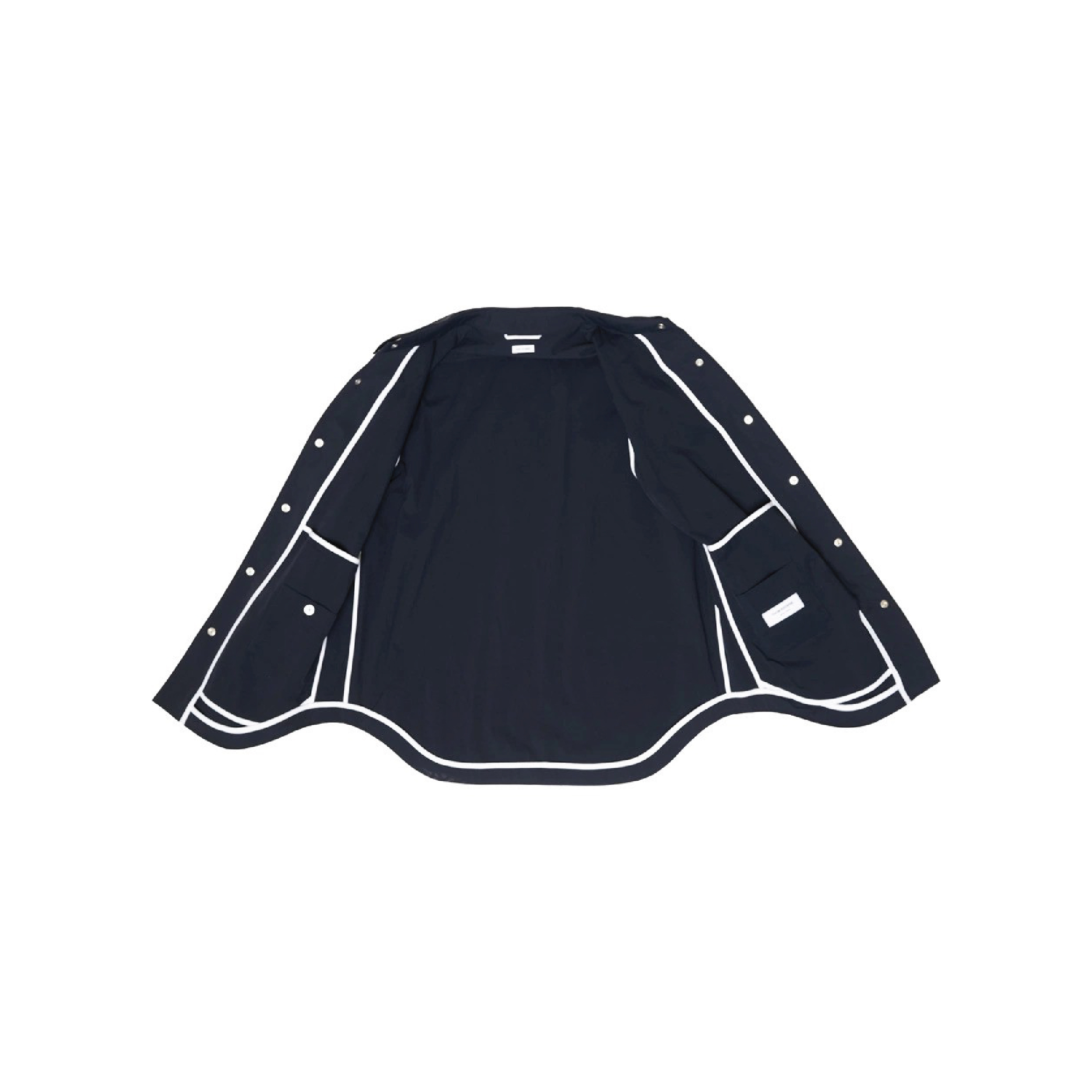 TOM BROWNE Armband Shell Nylon Shirt Jacket Navy-02