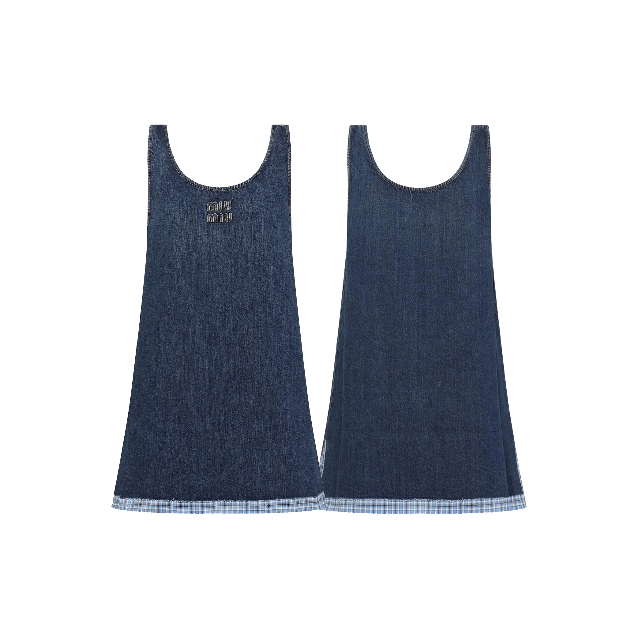 Miu Miu Sleeveless Denim Dress-01