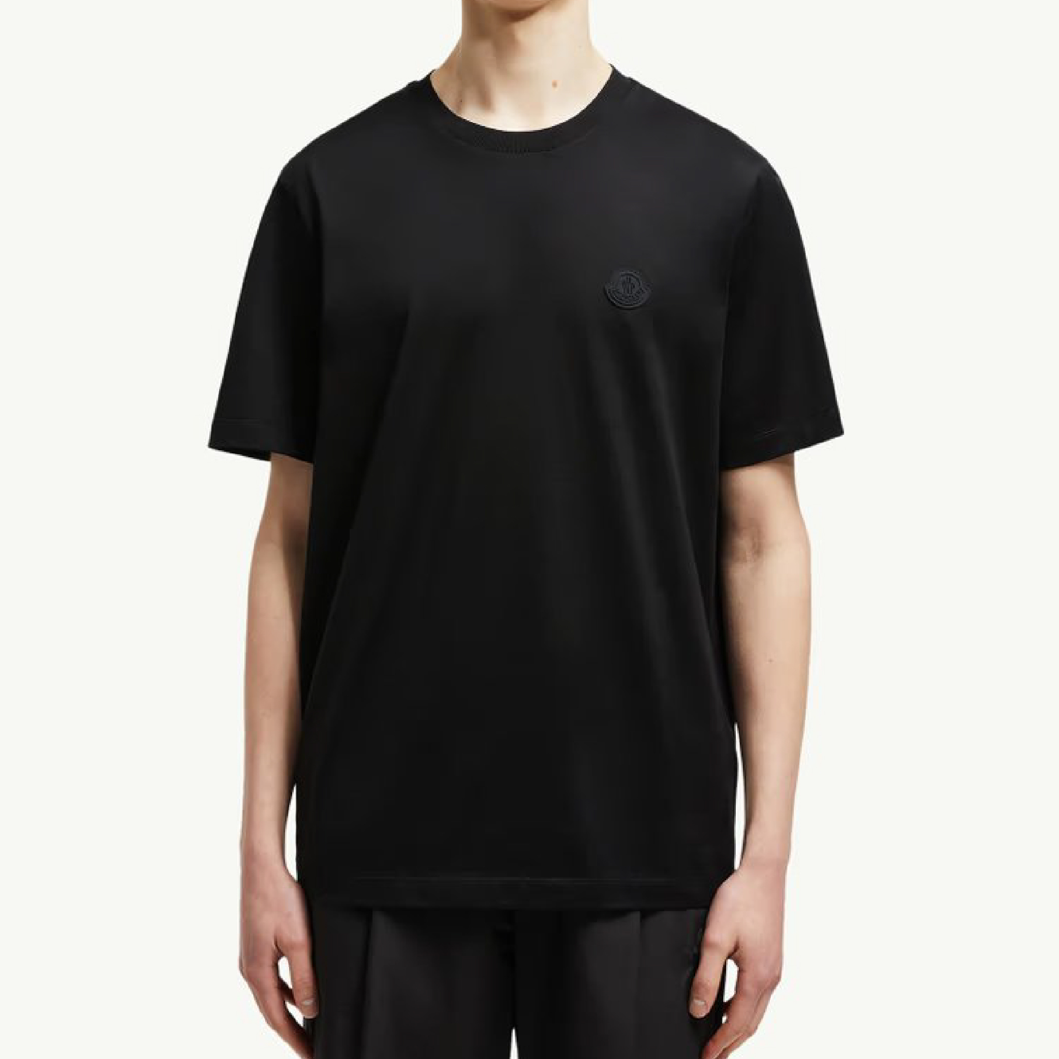 Moncler Vertical Back Logo Cotton T-Shirt-05