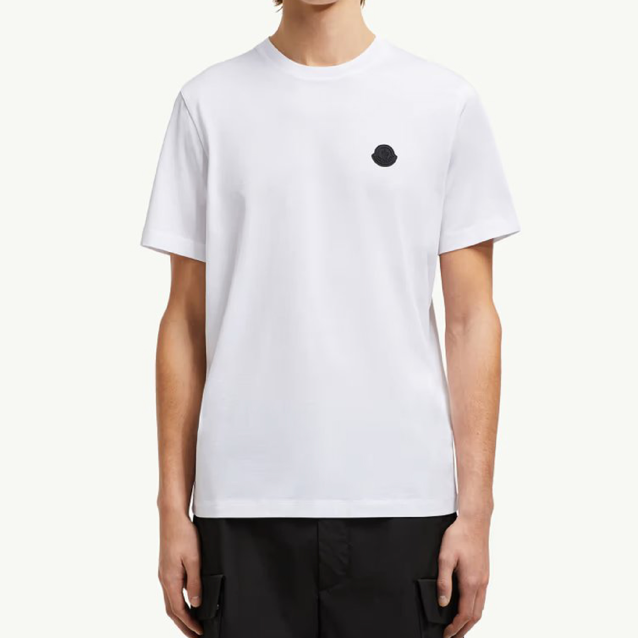 Moncler Vertical Back Logo Cotton T-Shirt-08