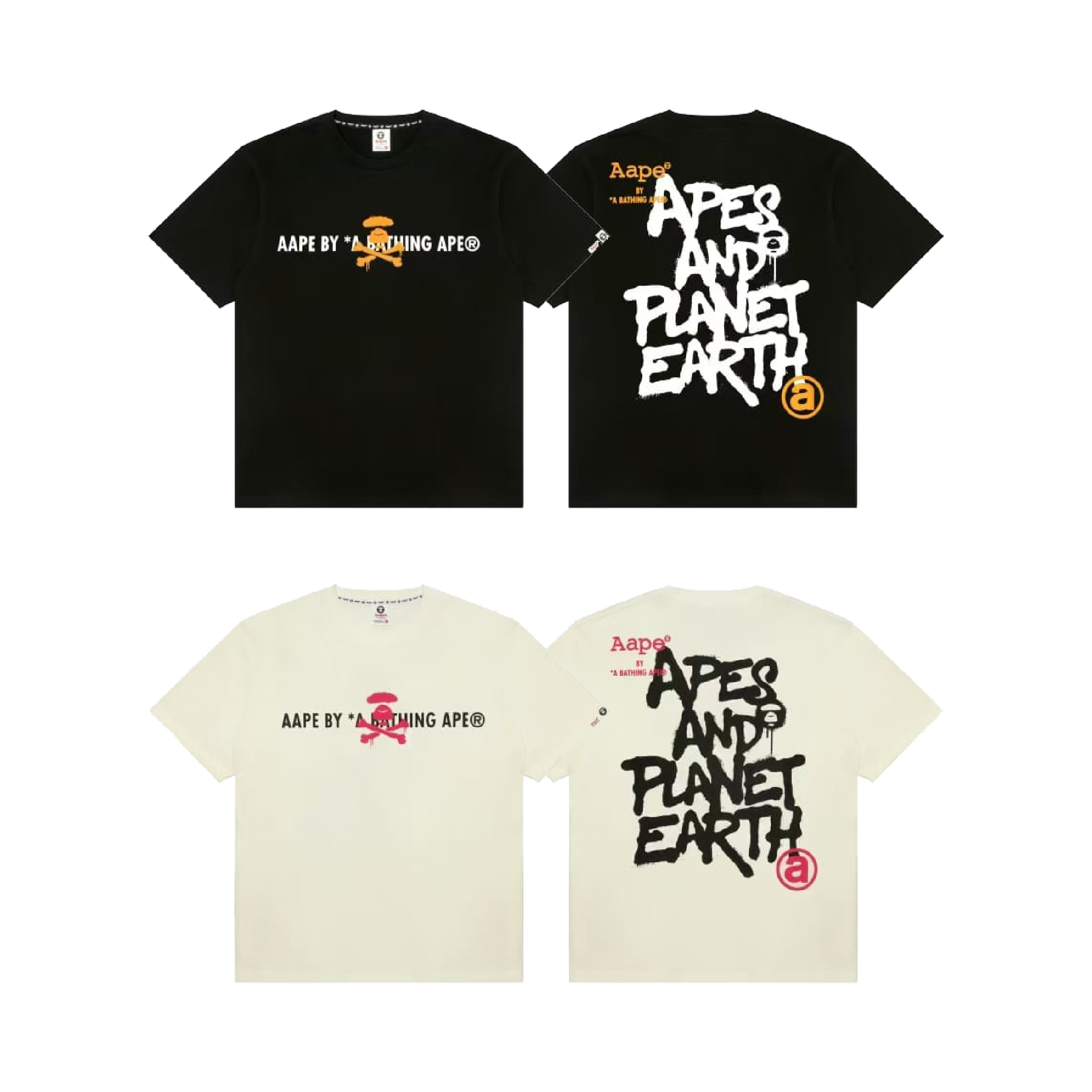 AAPE BY A BATHING APE LOGO-PRINT T-SHIRT-01