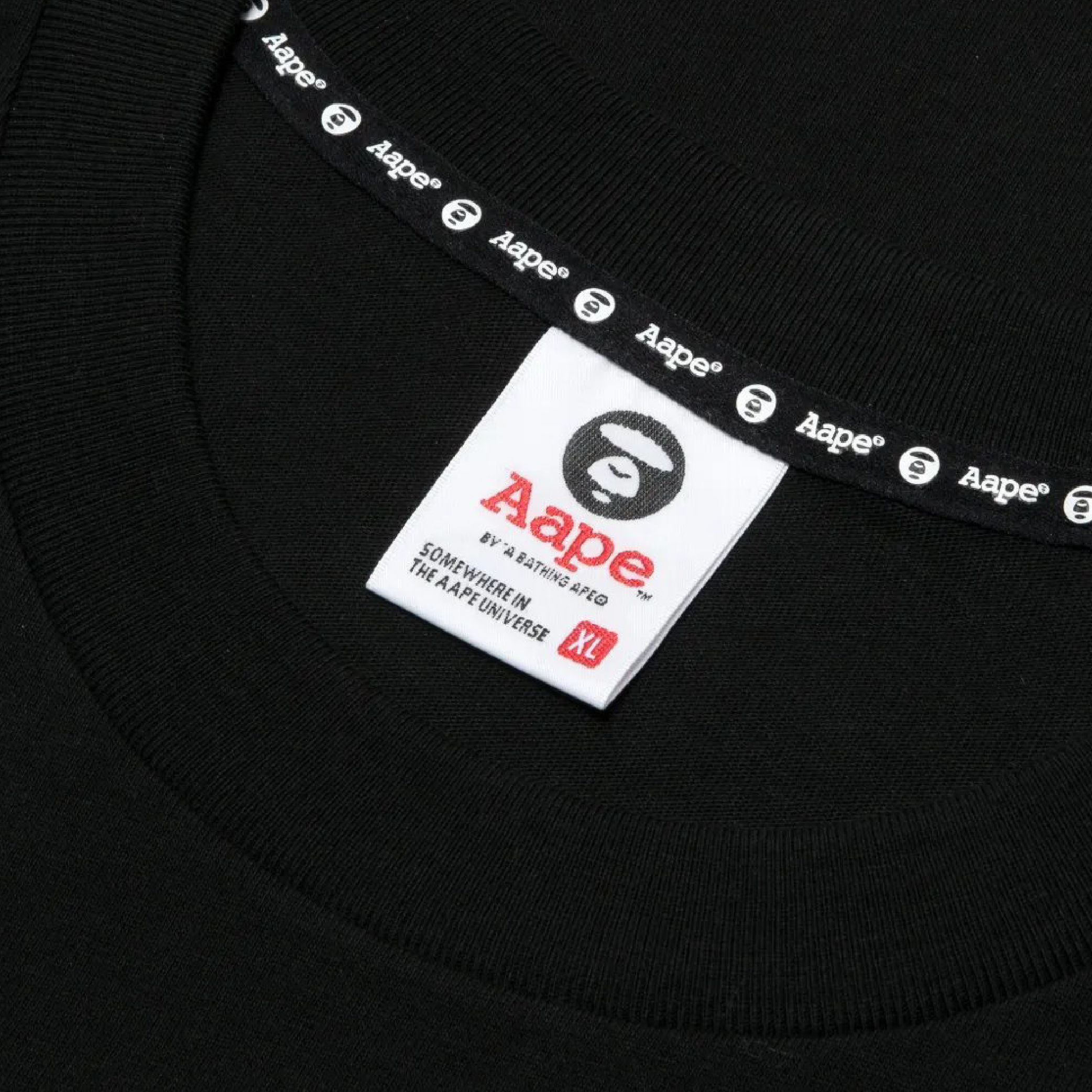 AAPE BY A BATHING APE LOGO-PRINT T-SHIRT-09