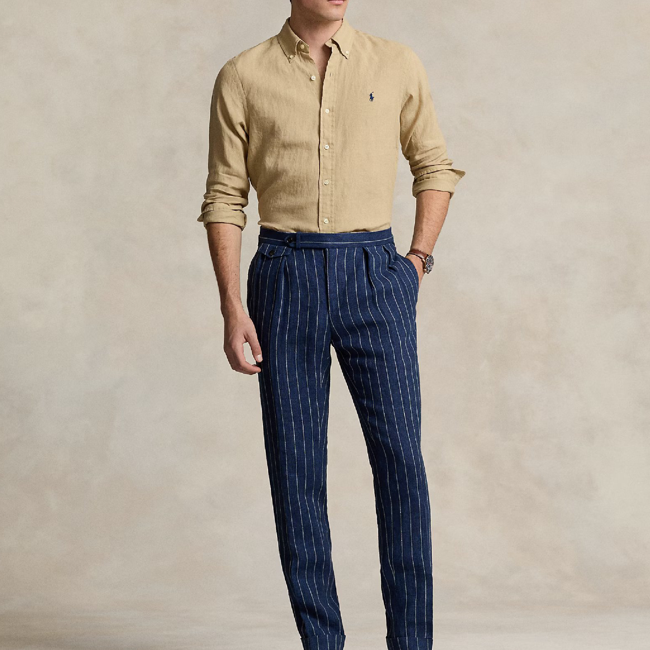 Raph Lauren Classic Fit Linen Shirt-07