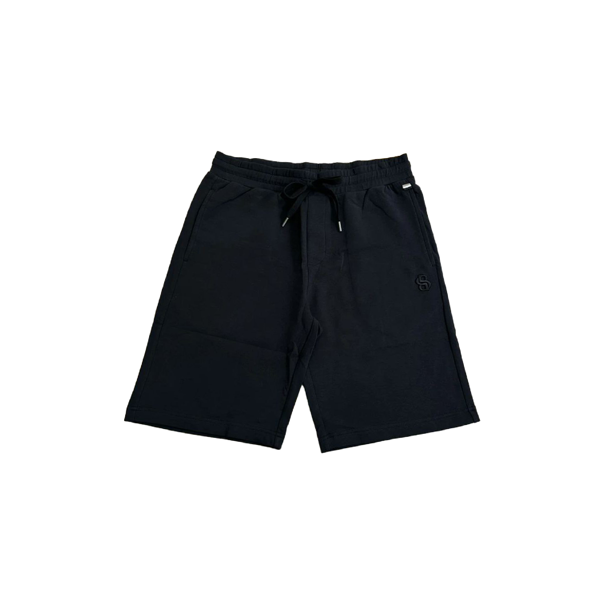 Hugo Boss Interlock B Logo Black Shorts-01