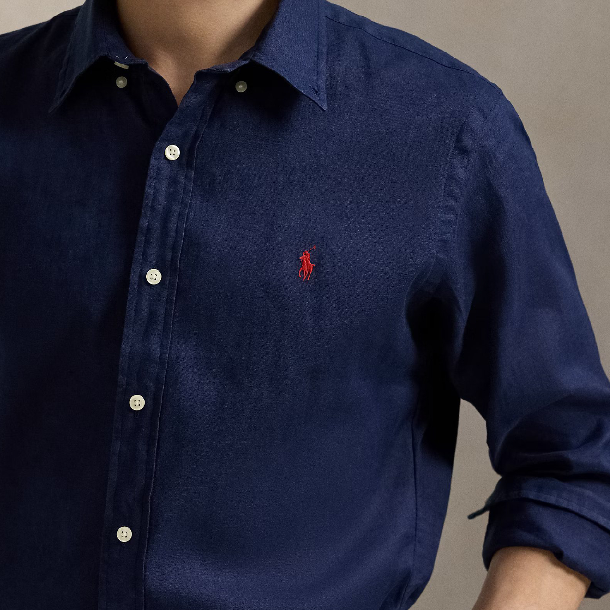 Ralph Lauren Classic Fit Linen-Cotton Shirt-07