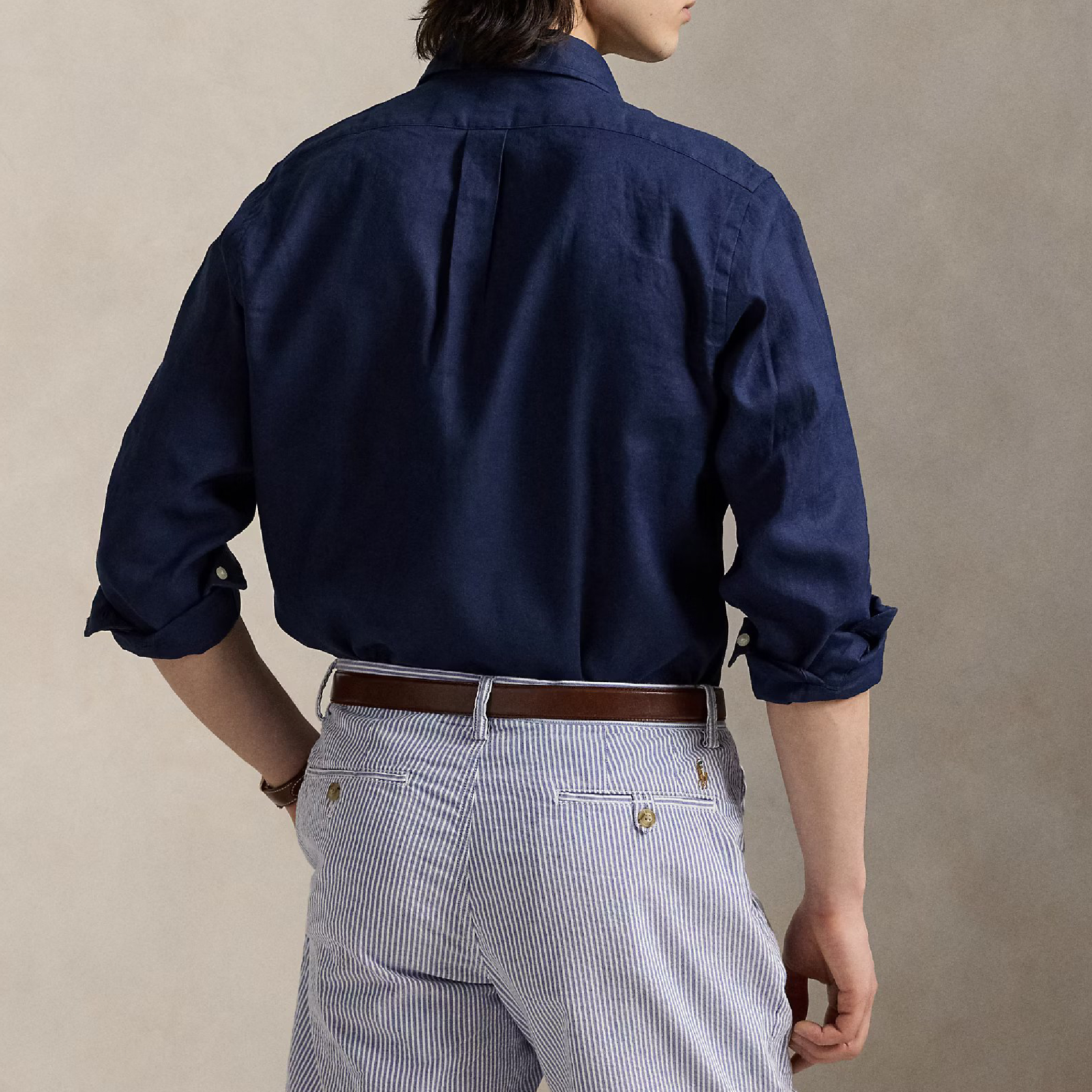 Ralph Lauren Classic Fit Linen-Cotton Shirt-09