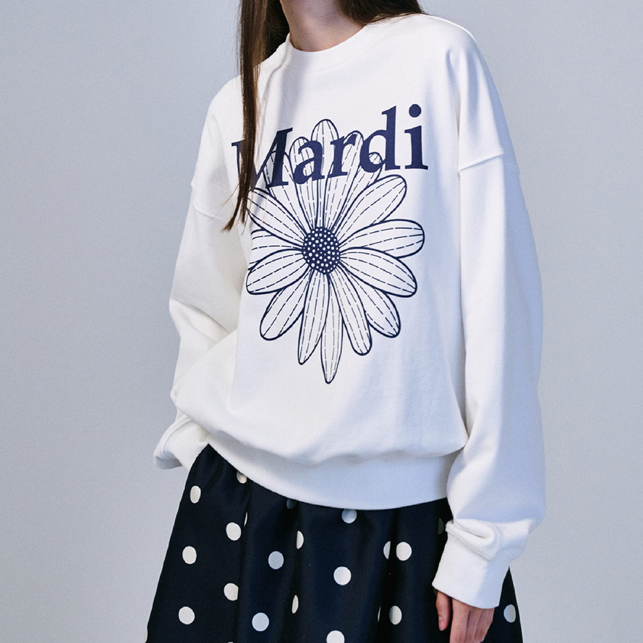 Mardi Mercredi Sweatshirt Flower Mardi-05