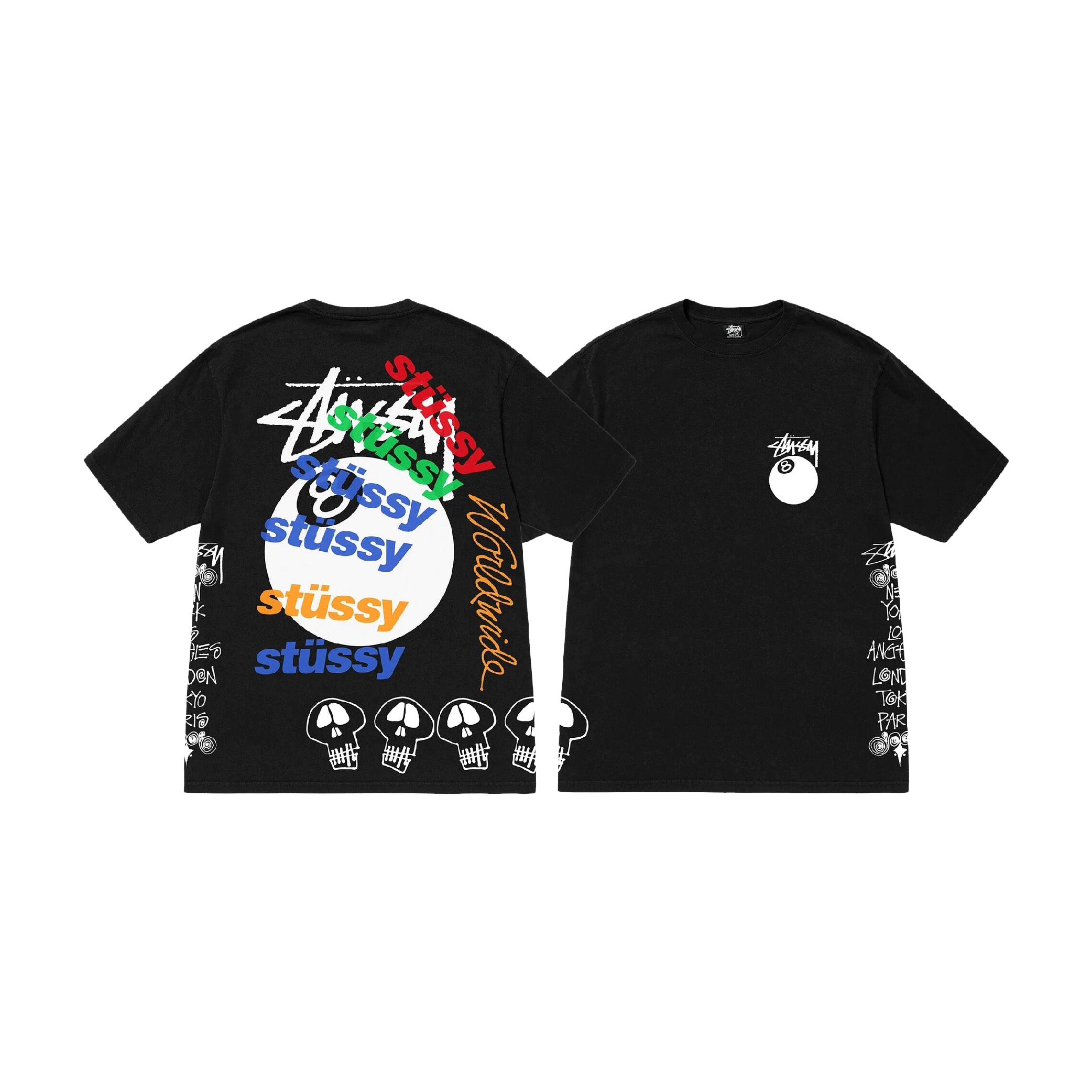 Stussy Test Strike Pigment Dyed Tee (Black)-01