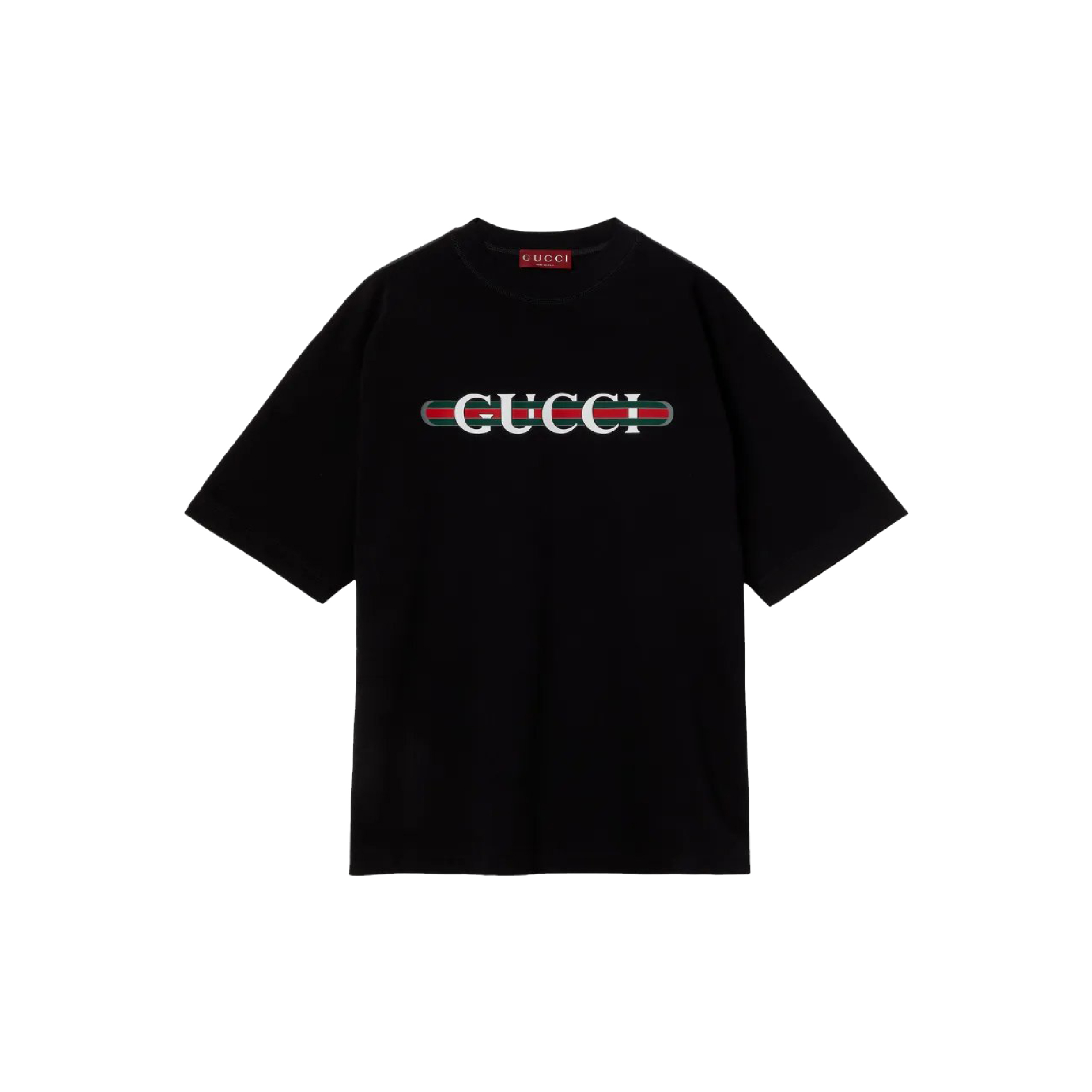 Gucci Logo Print Cotton Tee-01