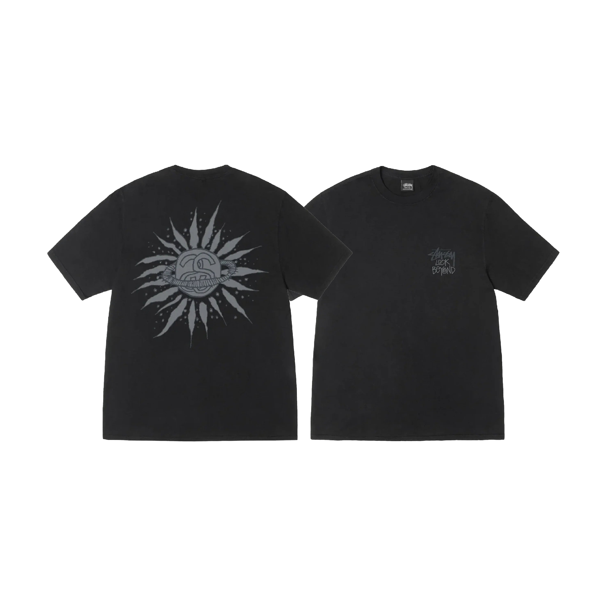 Stüssy Look Beyond Pigment Dyed Tee Natural (SS25)-01