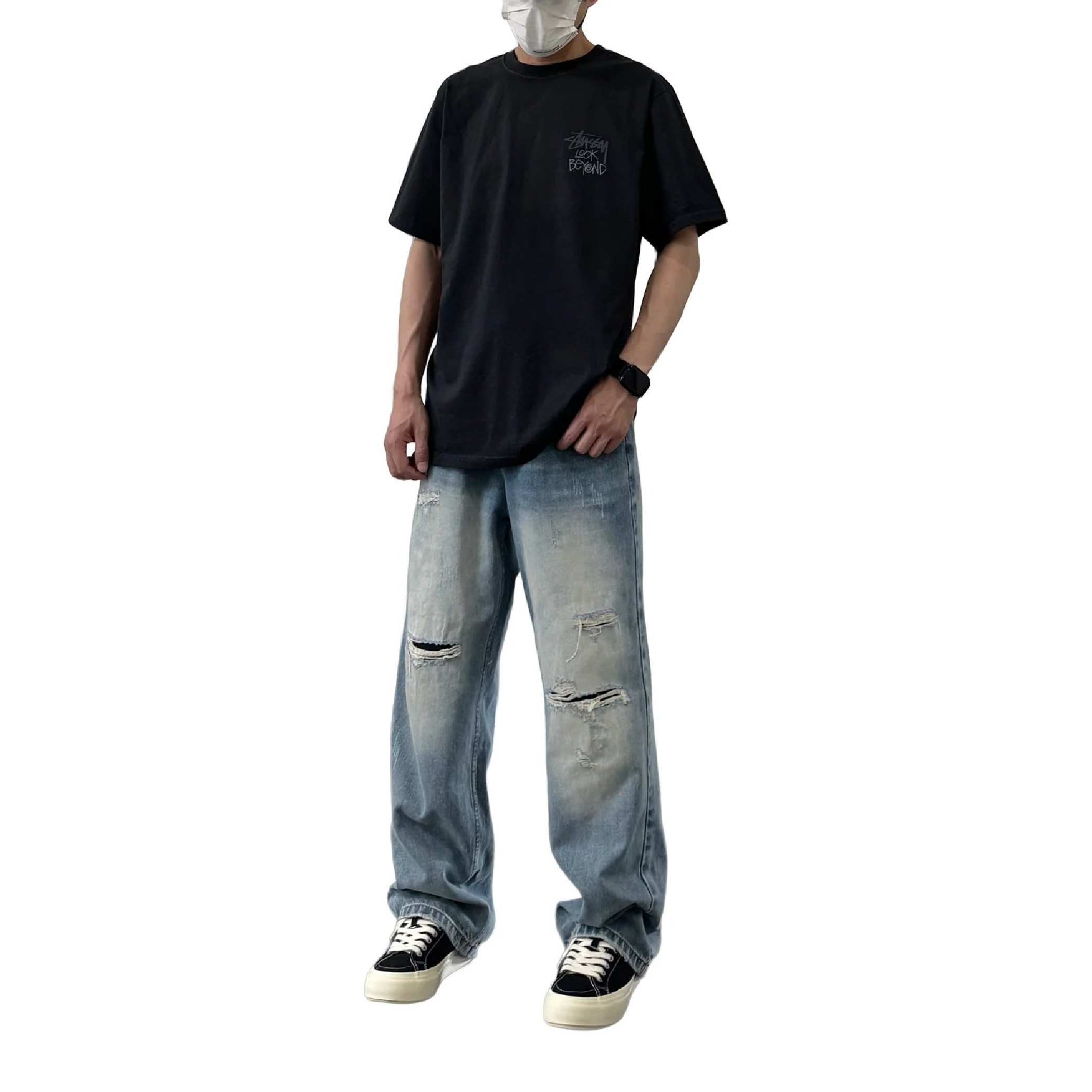 Stüssy Look Beyond Pigment Dyed Tee Natural (SS25)-11