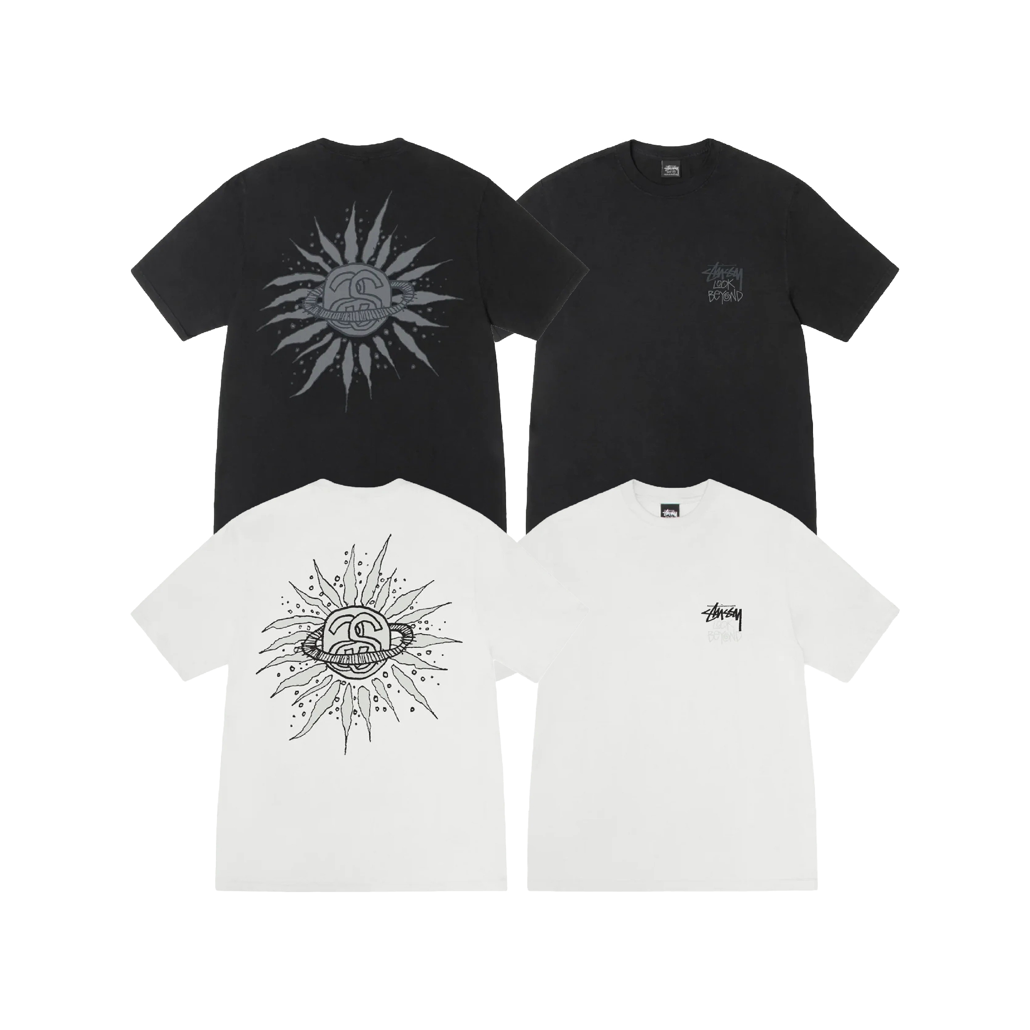Stüssy Look Beyond Pigment Dyed Tee Natural (SS25)-07
