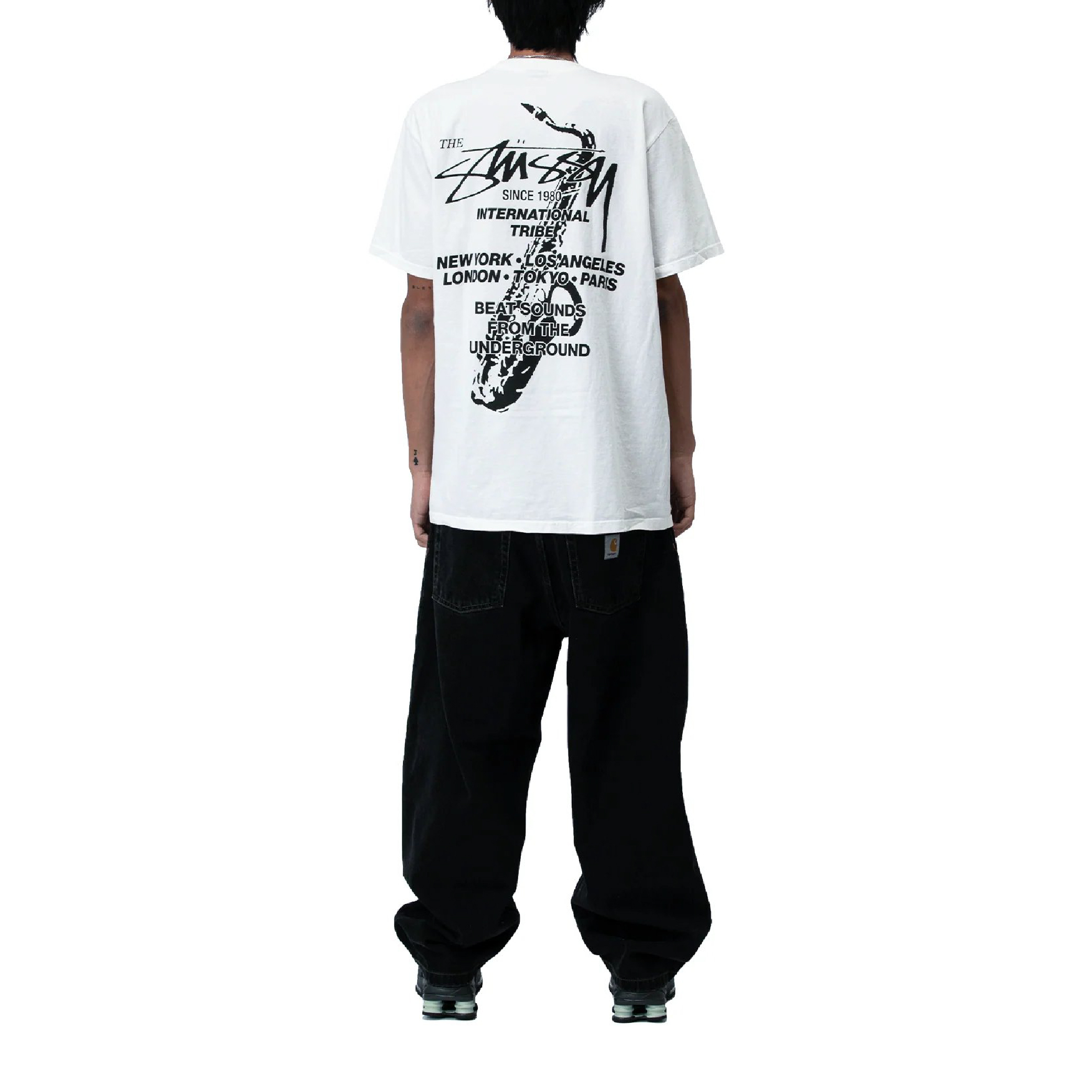 Stüssy Beat Sounds Pigment Dyed Tee Black (FW24)-11