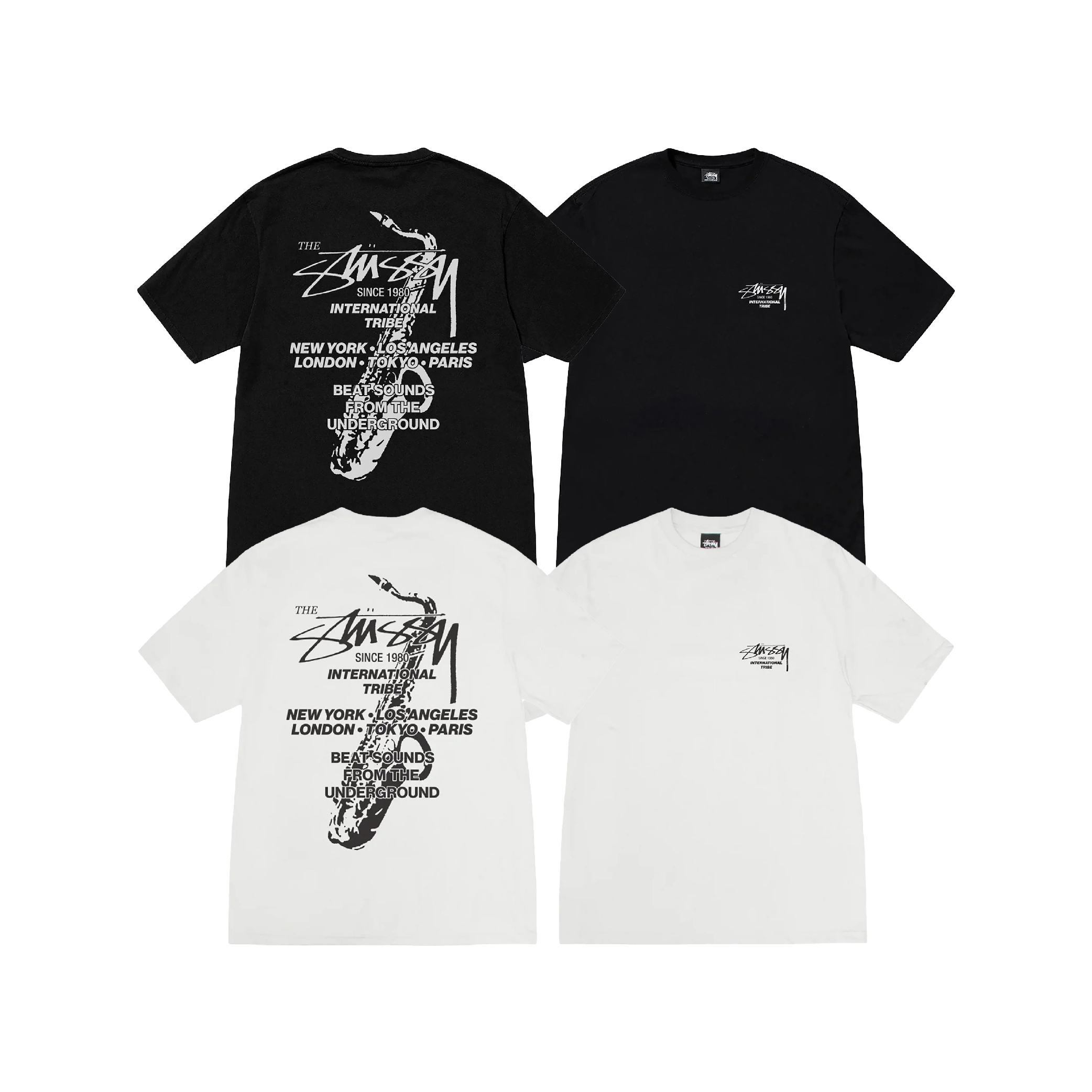Stüssy Beat Sounds Pigment Dyed Tee Black (FW24)-07