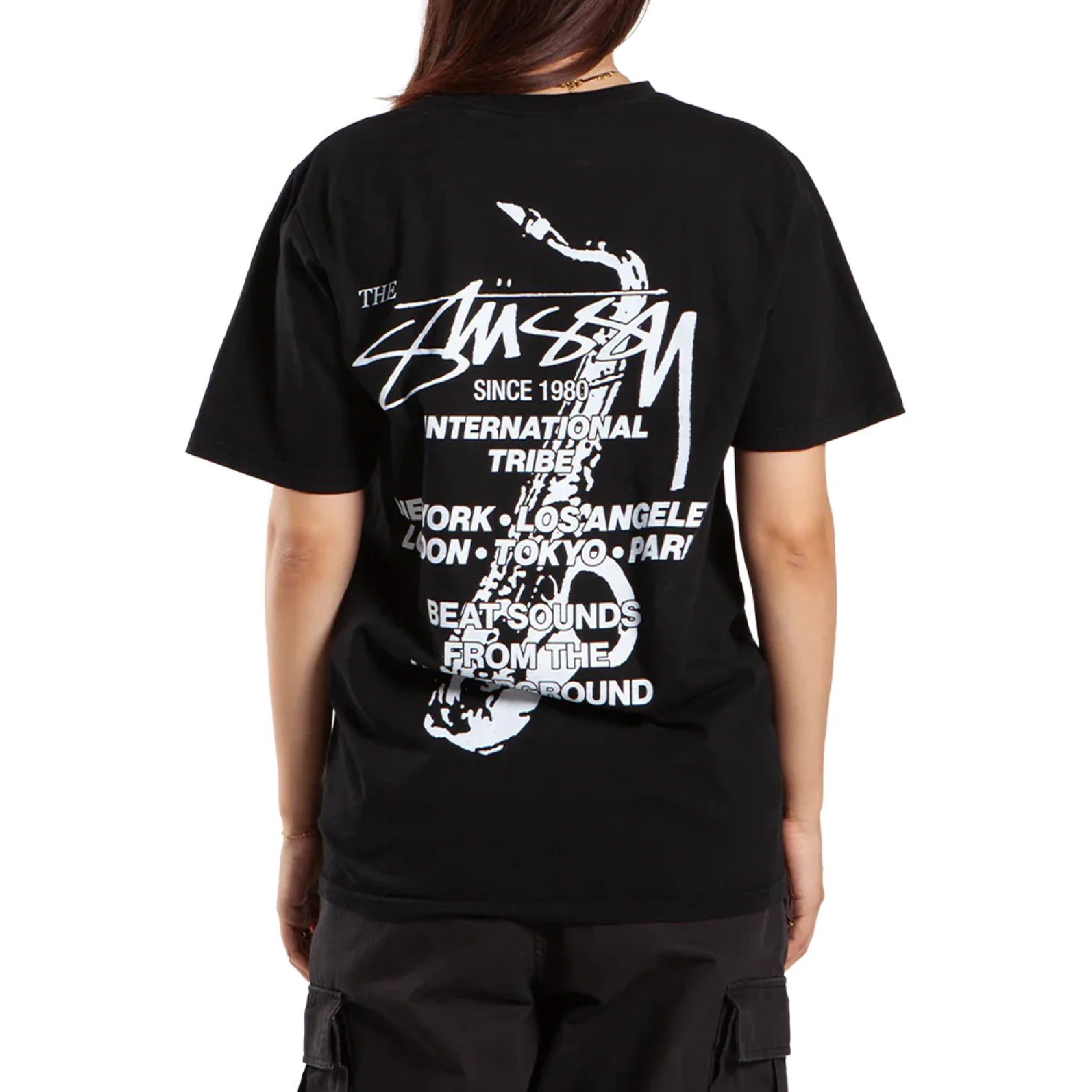 Stüssy Beat Sounds Pigment Dyed Tee Black (FW24)-09