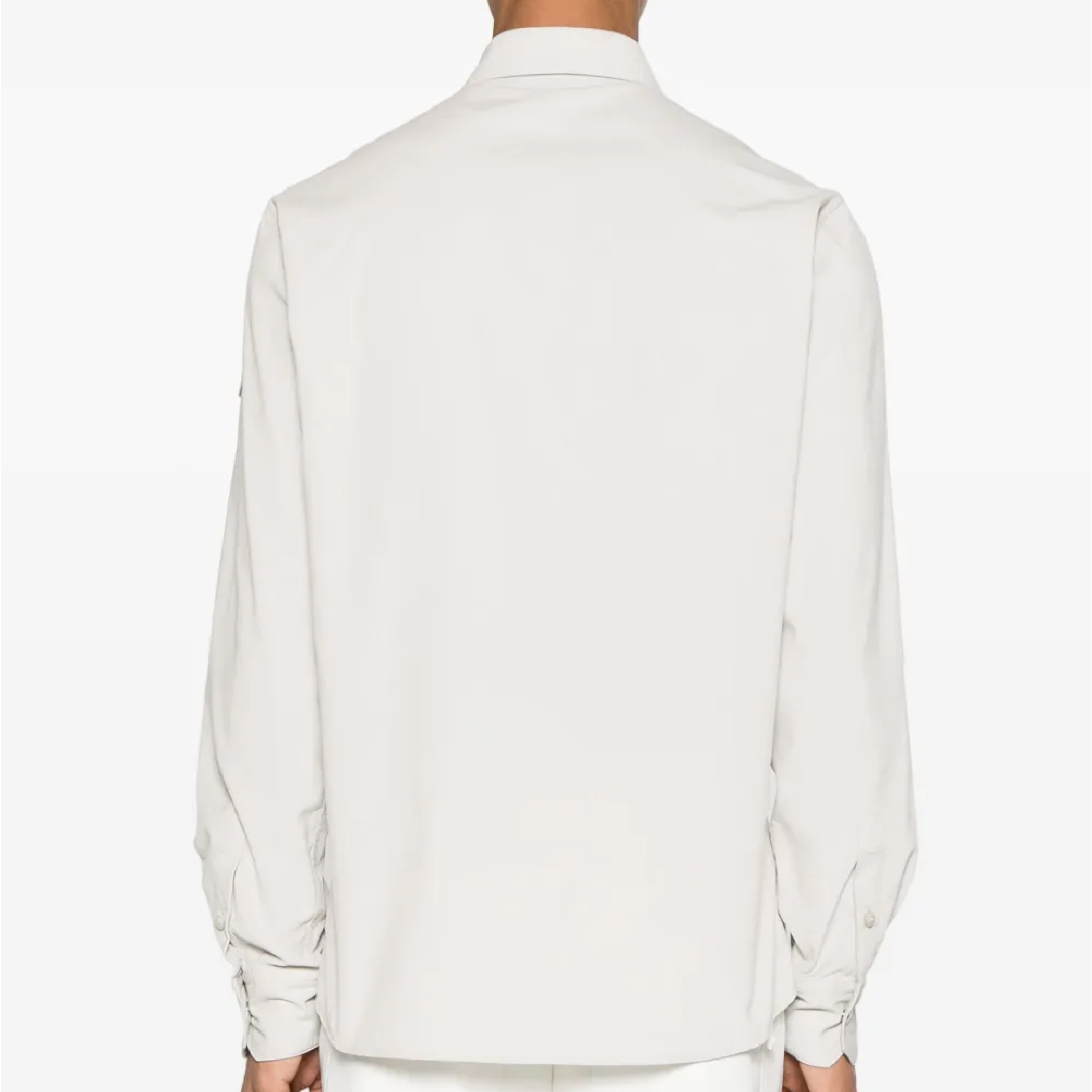 Moncler Corduroy Stripe Long Sleeve Collar Shirt-04
