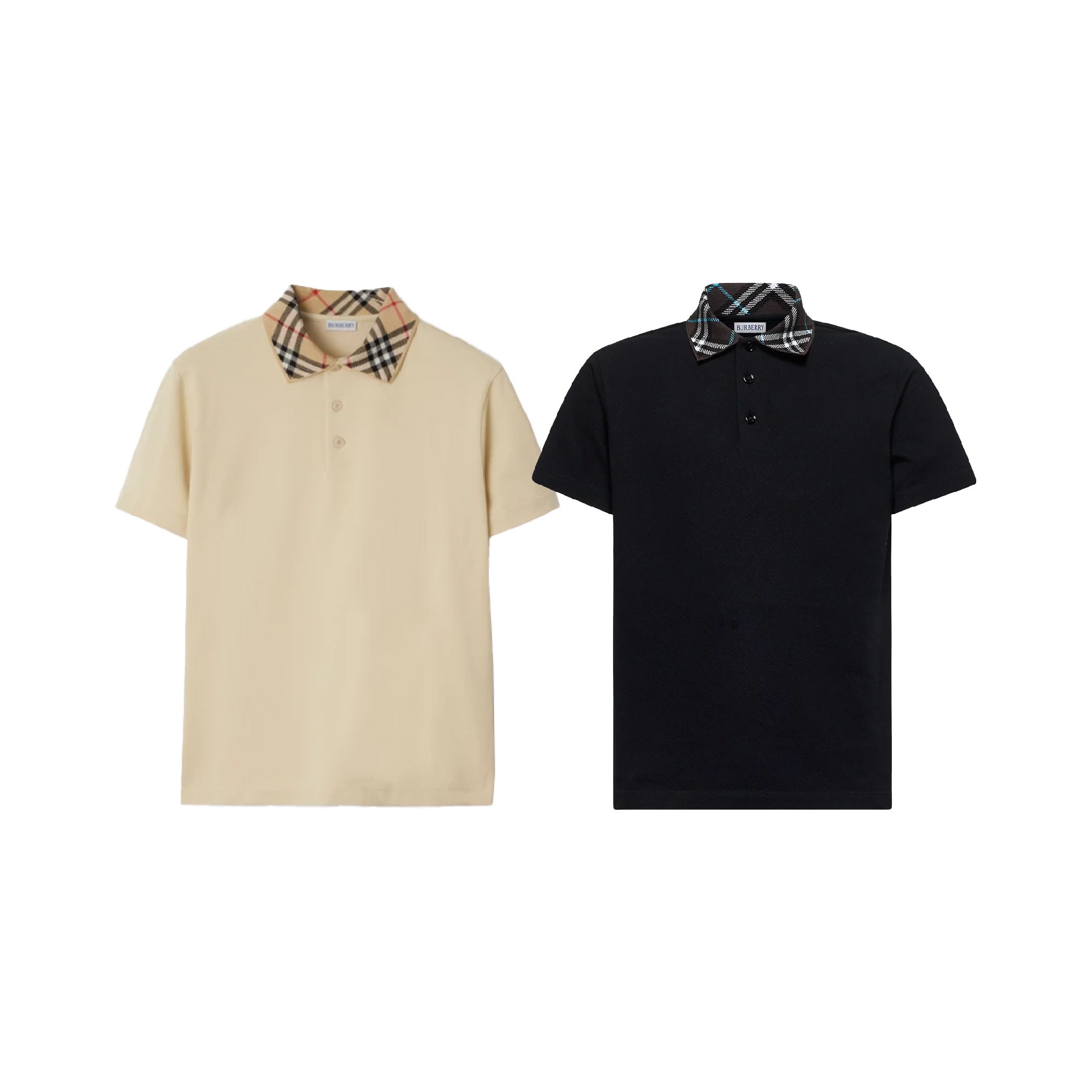 Burberry special check collar polo shirt-03